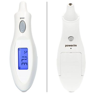 Alecto Fieberthermometer BC-27, 1-tlg., Baby -Kinder Infrarot Ohrthermometer mit 2-Sekunden Temperaturmessung