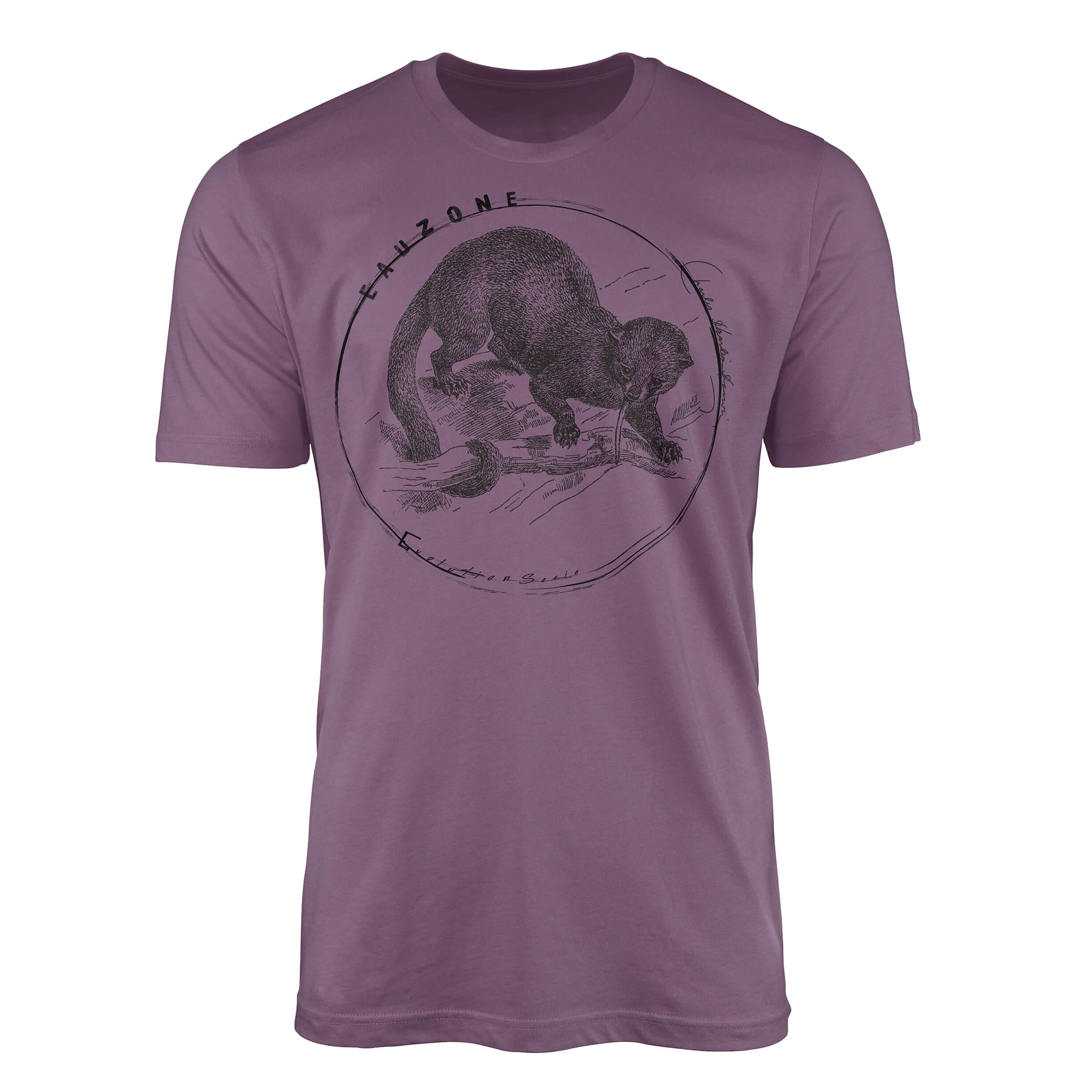 Sinus Art T-Shirt Evolution Herren T-Shirt Wickelbär Shiraz