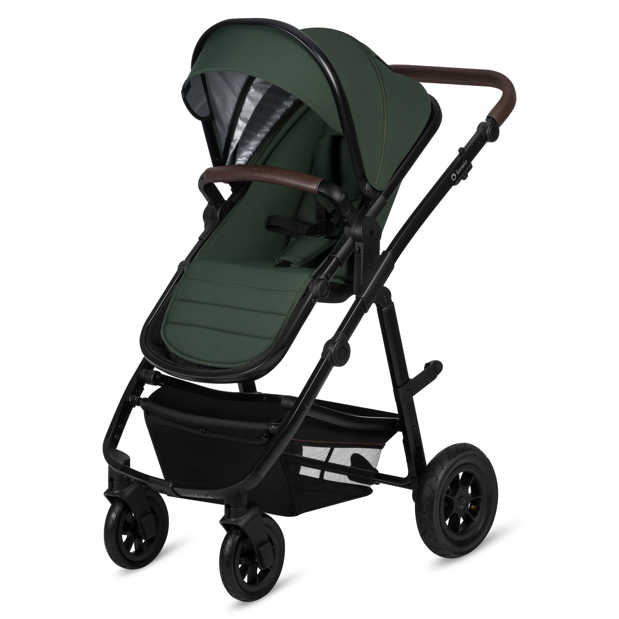 lionelo Kombi-Kinderwagen Amber 3in1, (Set), 3in1/babyschale 0-13kg/Tasche/Moskitonetz/Regenschutz/Boho – Bild 3 von 5