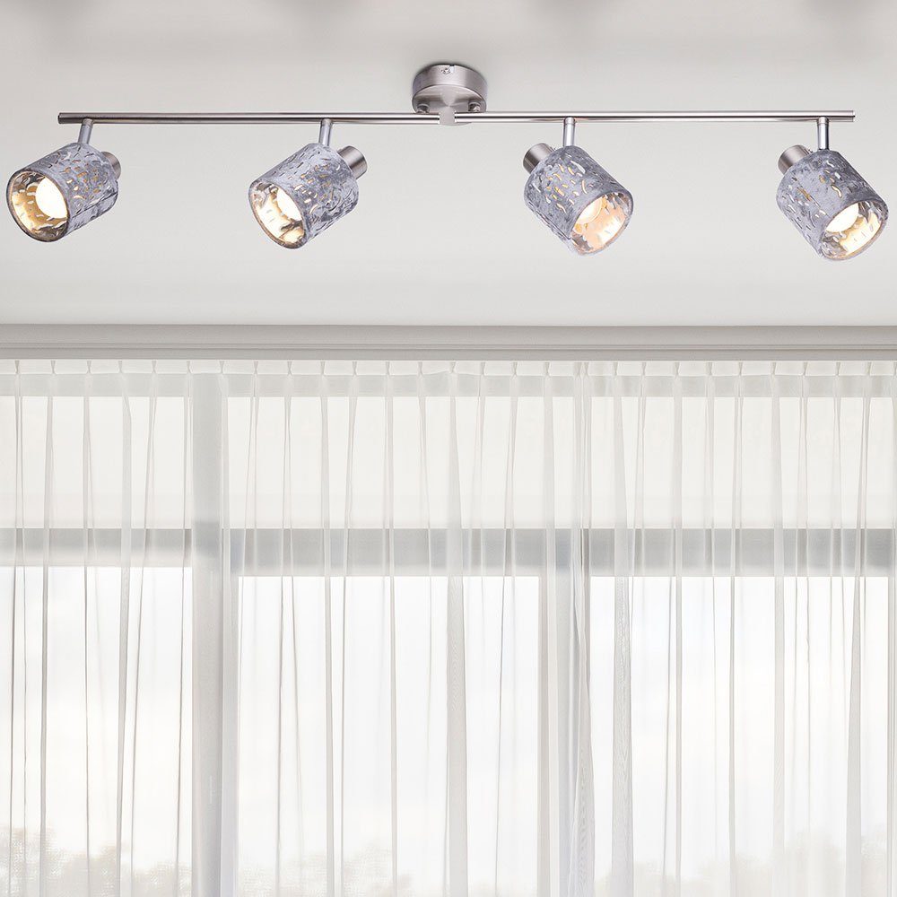 LED Decken nicht Ess Lampe schwenkbar Spot Samt Stanzung Leuchte Deckenleuchte, inklusive, etc-shop Zimmer Dekor Leuchtmittel
