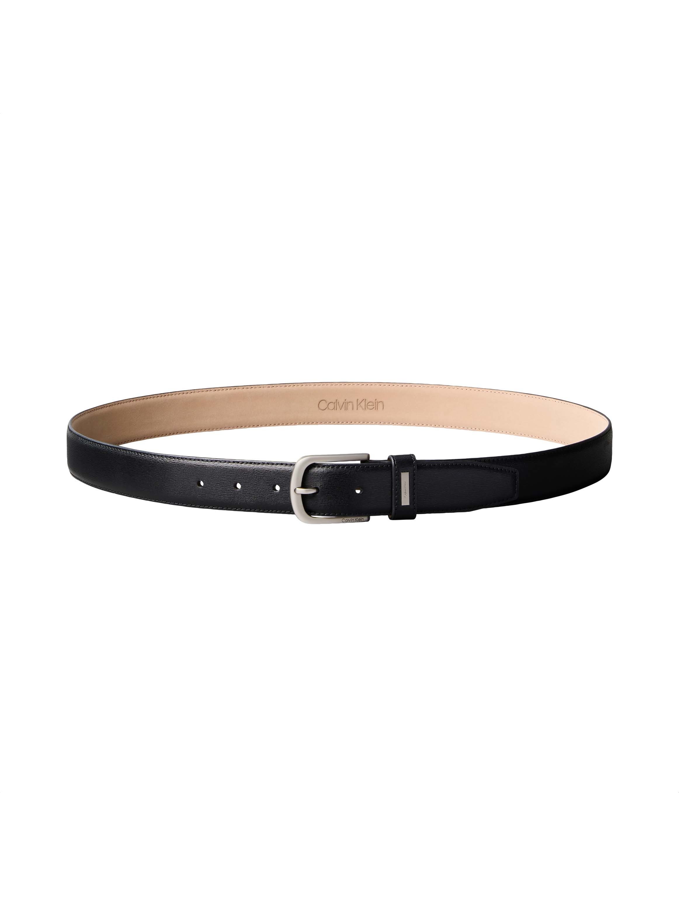 Calvin Klein Ledergürtel CASUAL PIN BUCKLE 32MM FIXED Größenverstellbar mit Metallschließe