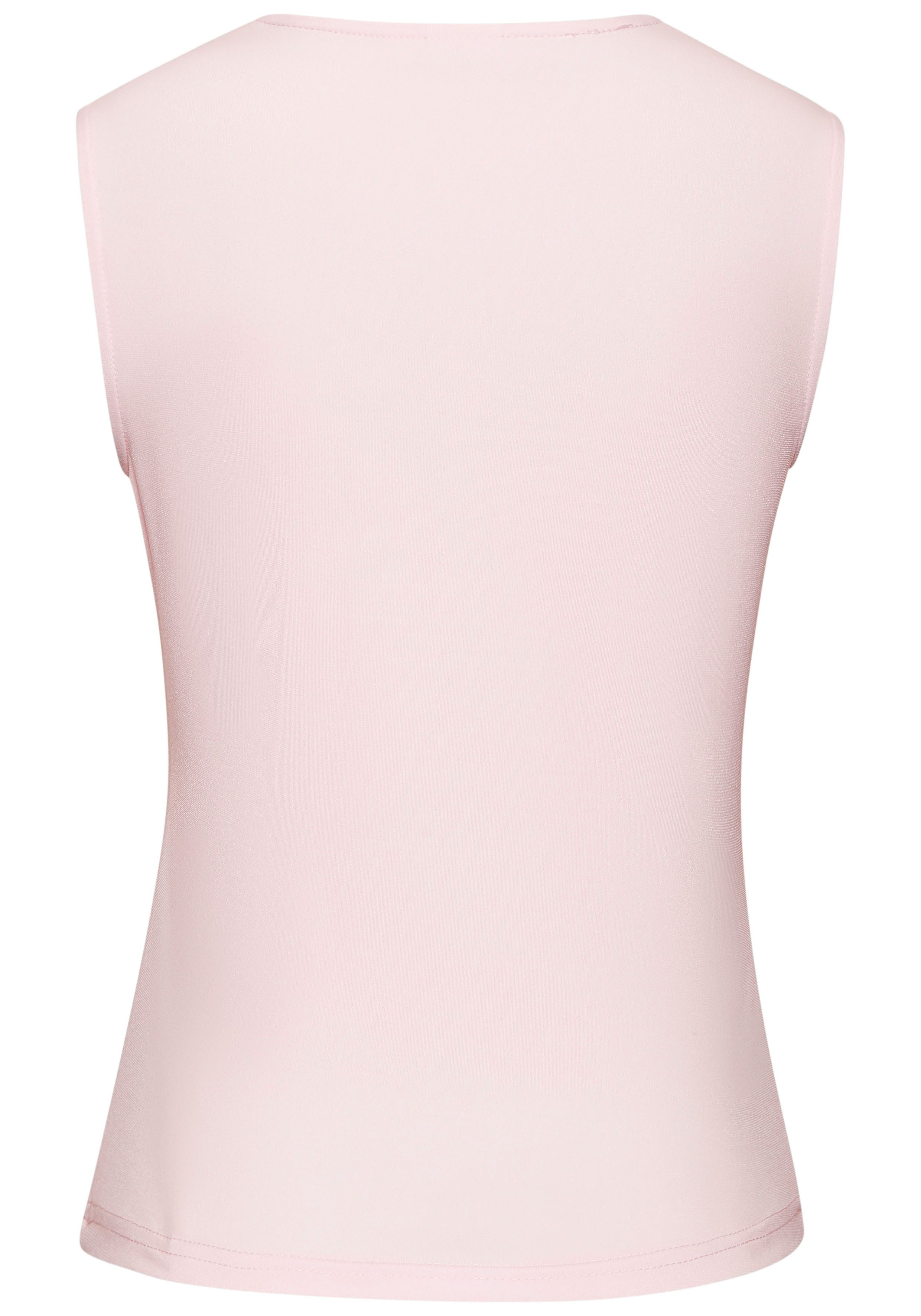 LASCANA Tanktop aus glatter Jerseyqualität, bügelfrei elegantes Basic-Top, breite Träger, Jerseytop mit Karree-Ausschnitt – Bild 4 von 5