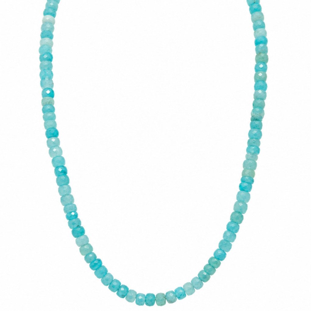 Sogni d'oro Collier mit peruanischem Amazonit, Silber 925