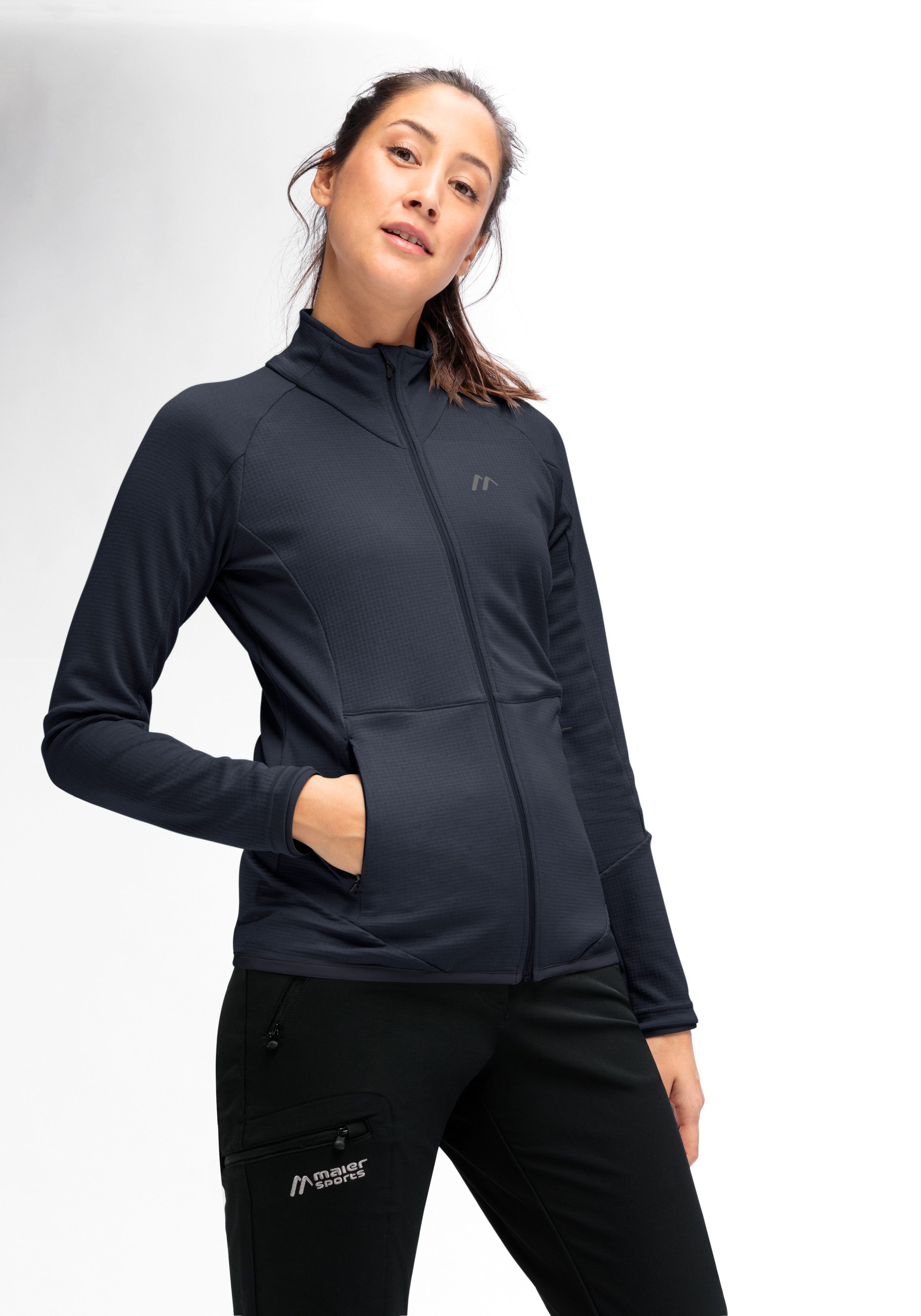 Maier Sports Fleecejacke DA-MIDLAYERJACKE SINAIA W mit Wabenstruktur, atmungsaktives und elastisches Material – Bild 3 von 5