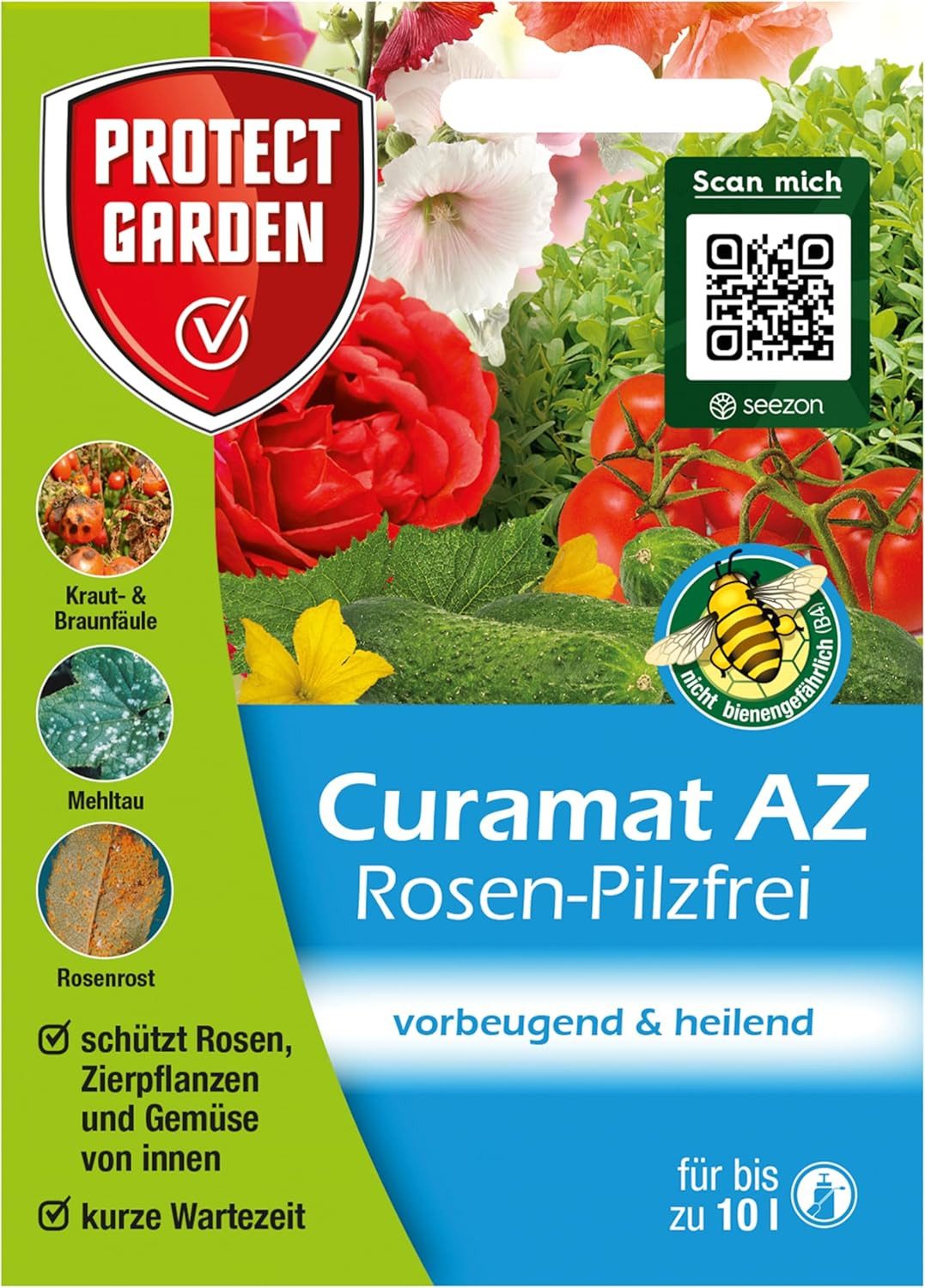 Pflanzen-Pilzfrei Protect Garden Curamat AZ Rosen-Pilzfrei, Konzentrat 2 x 4 ml