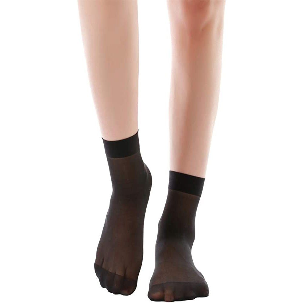 Strümpfe Nylonsocken transparente GelldG Damen Socken knöchelhohen