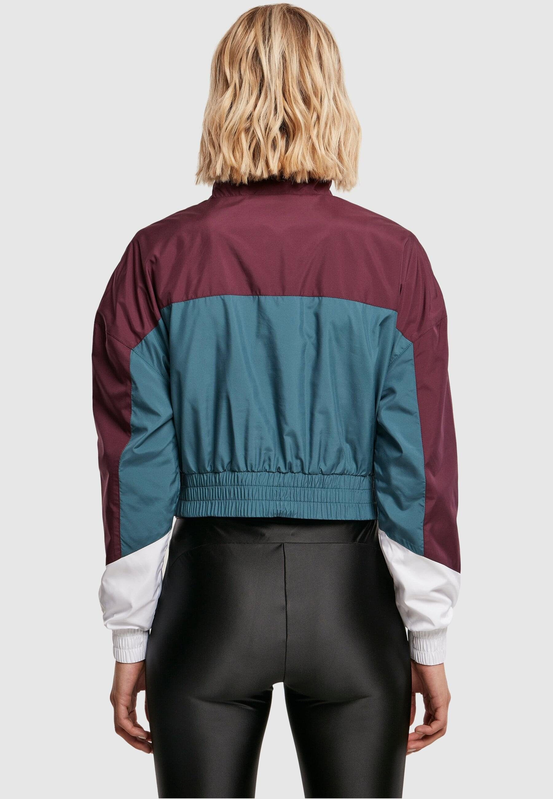 Colorblock Jacket Label Over Starter Pull Ladies Damen Black Outdoorjacke darkviolet/teal (1-St) Starter