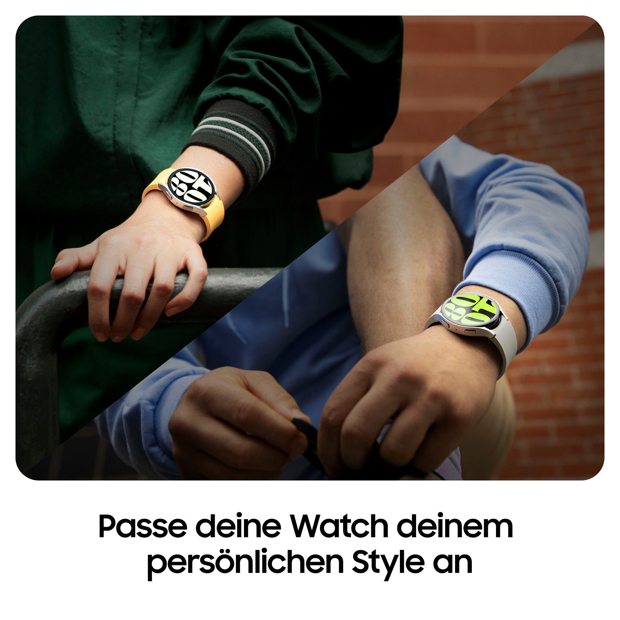 OS Wear schwarz (3'73 | cm/1'5 Zoll, by Samsung Galaxy Watch Samsung) 44mm Smartwatch 6 Graphite