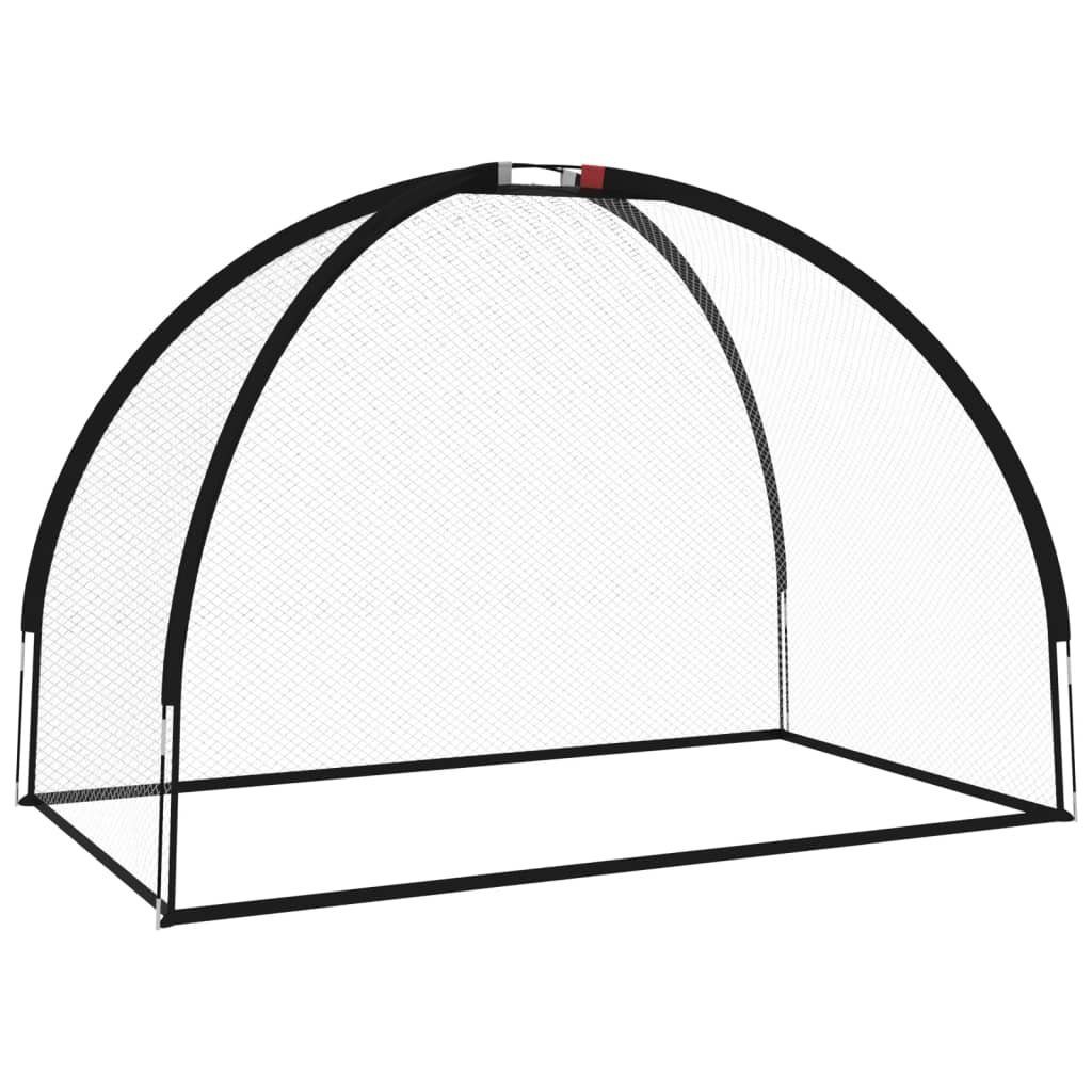 vidaXL Golf-Abschlagmatte Golf-Übungsnetz Schwarz 300x150x210 cm Polyester