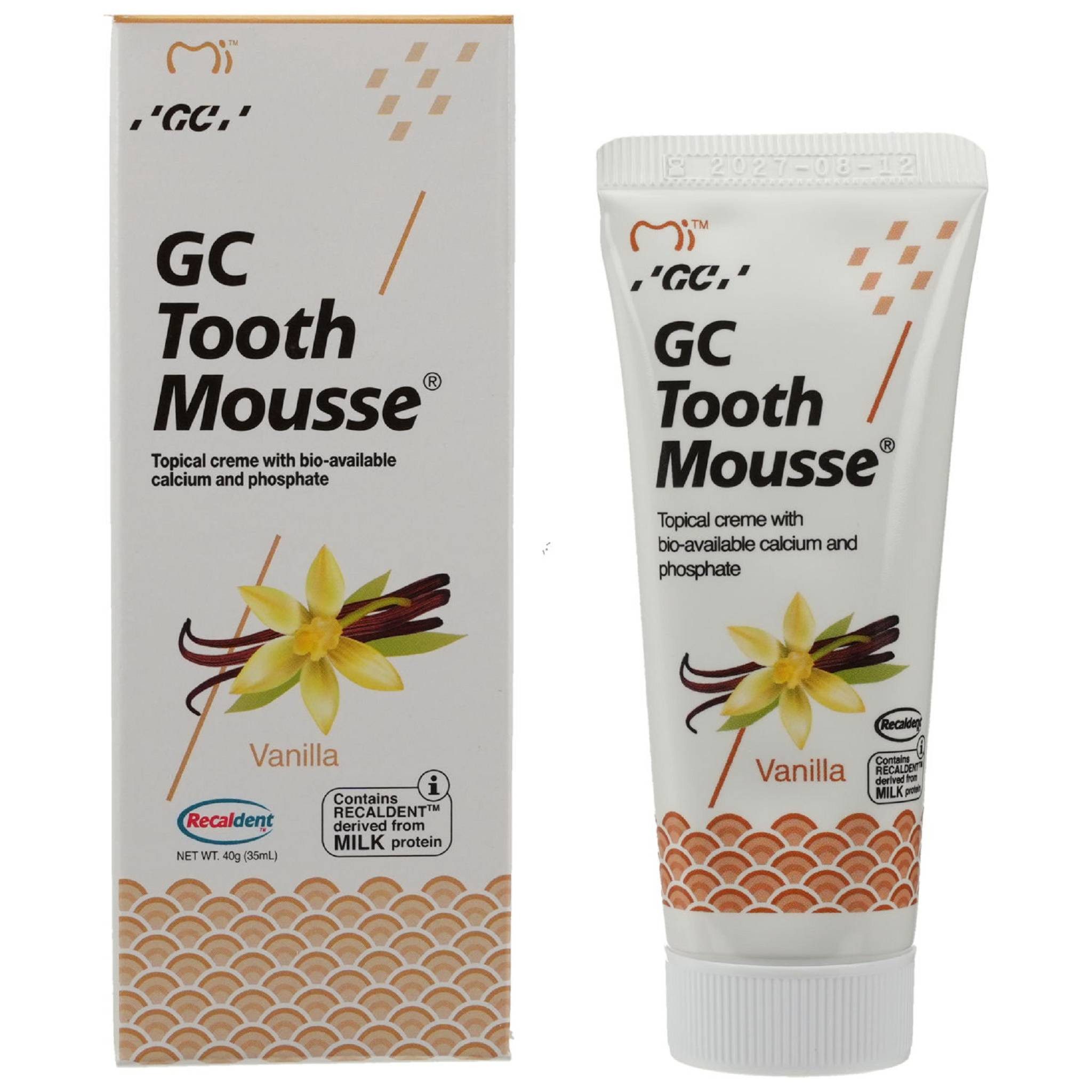 GC Tooth Mousse Zahnpasta GC Tooth Mousse Vanille 40g Zahnpflegecreme Zahnschutz