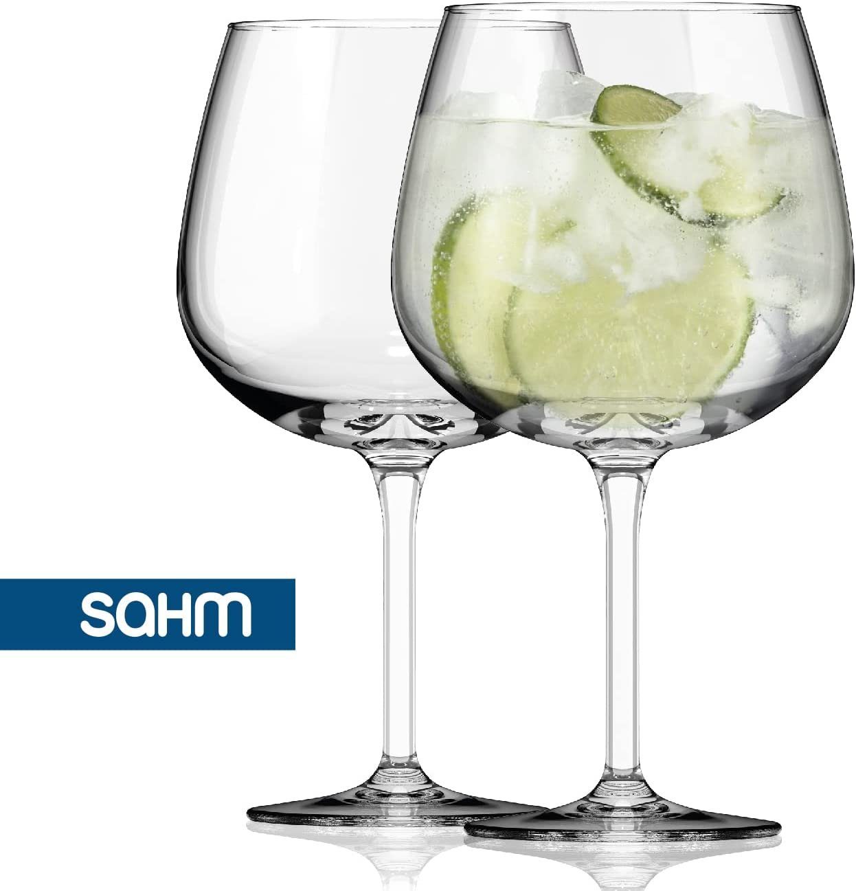 SAHM Cocktailglas Sahm Bauchiges Gin Gläser Set (6 STK) - Große Ballon Gläser, 6-tlg., Edles Glas, 100% recyclebar. – Bild 5 von 5