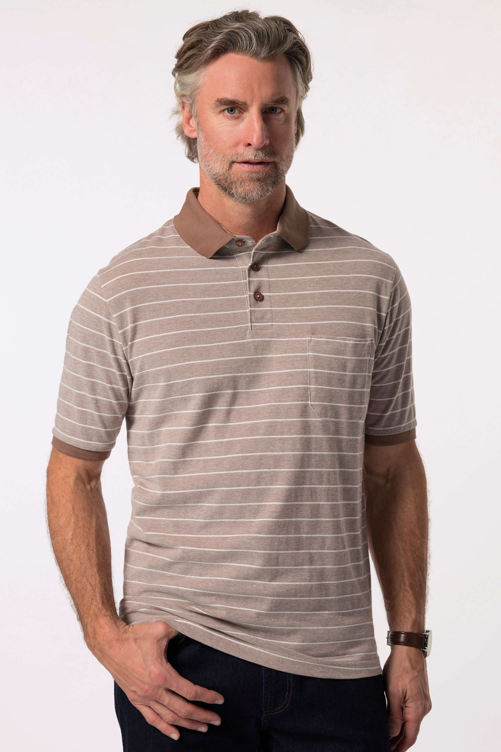 Poloshirt Poloshirt Halbarm Ringel