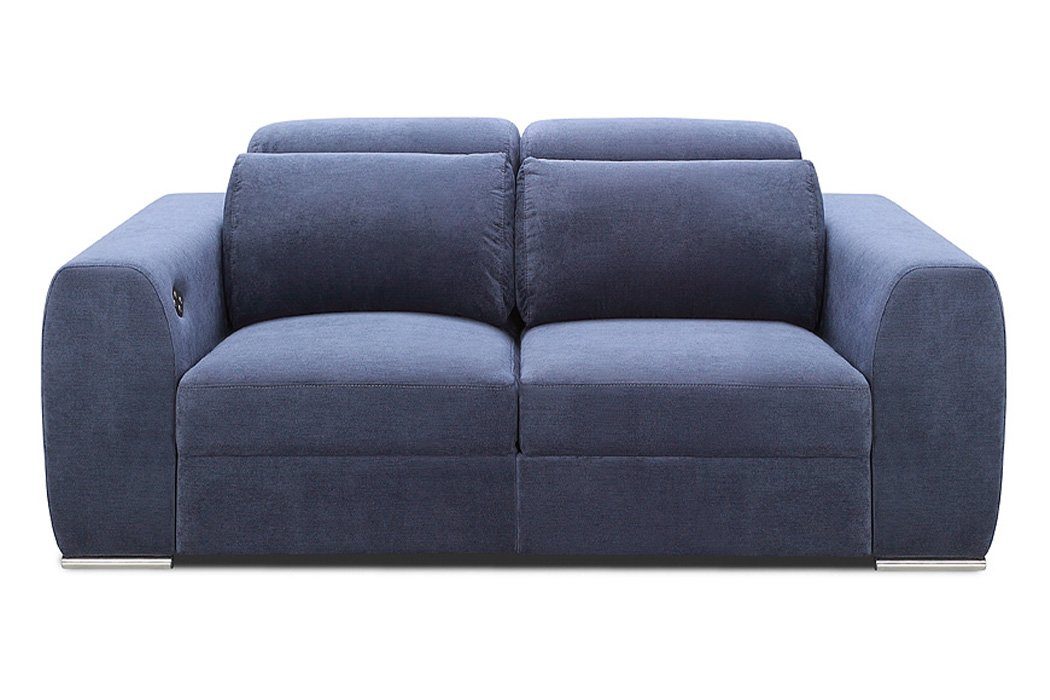 Bettfunktion, in Blau Europe JVmoebel Made 2,5+1+1 Design Sitzer Modern Textil Sofagarnitur Sofa
