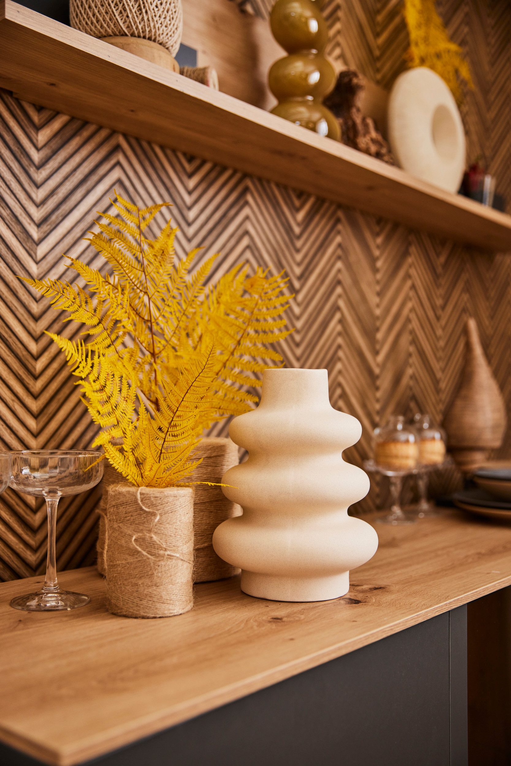 AM Design Dekovase Tischvase aus Keramik, Höhe ca. 23,5 cm (1 St), Keramikv günstig online kaufen