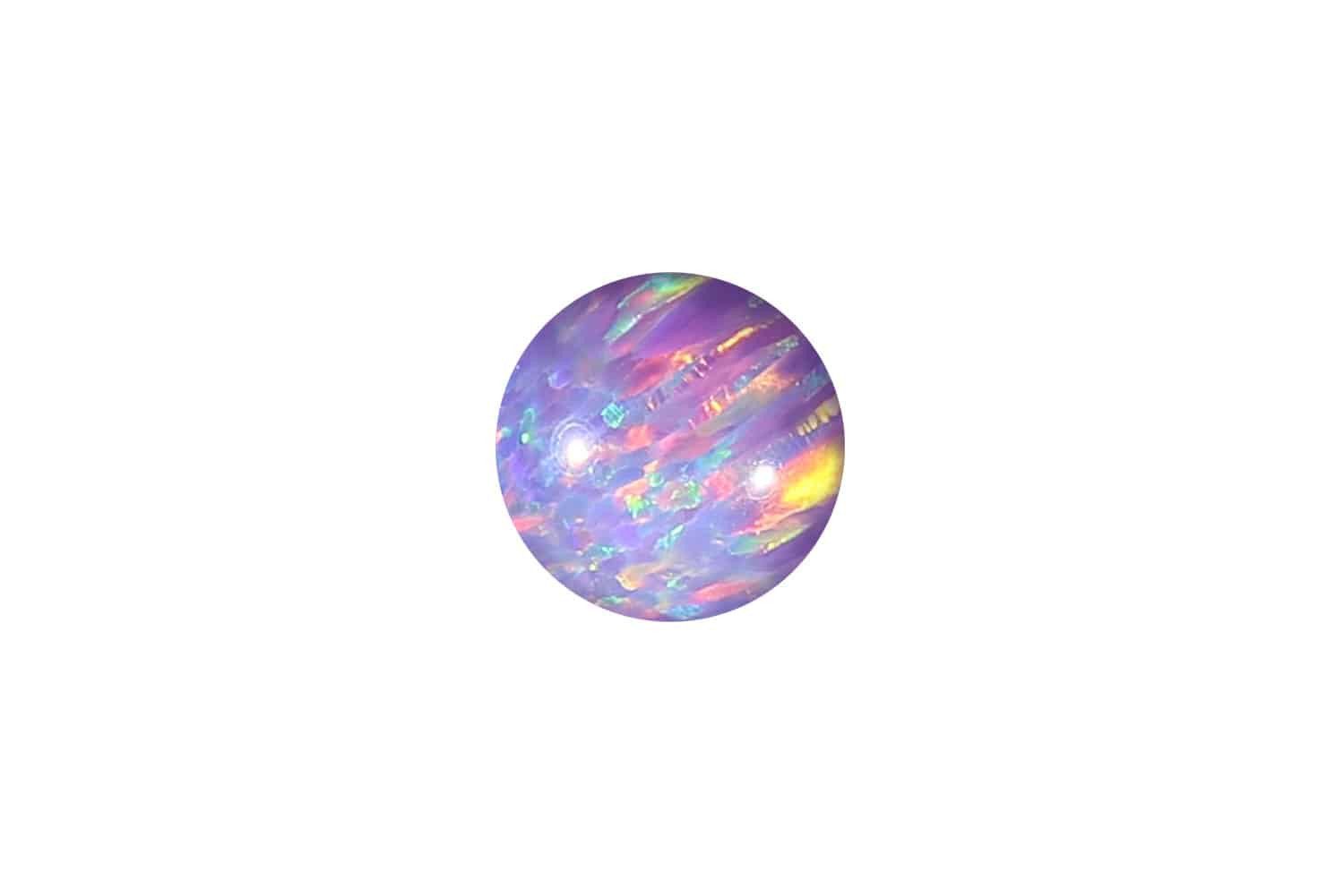 PIERCINGLINE Piercing-Set Synthetischer Opal Klemmkugel (Klemm-Aufsätze, 1-tlg)