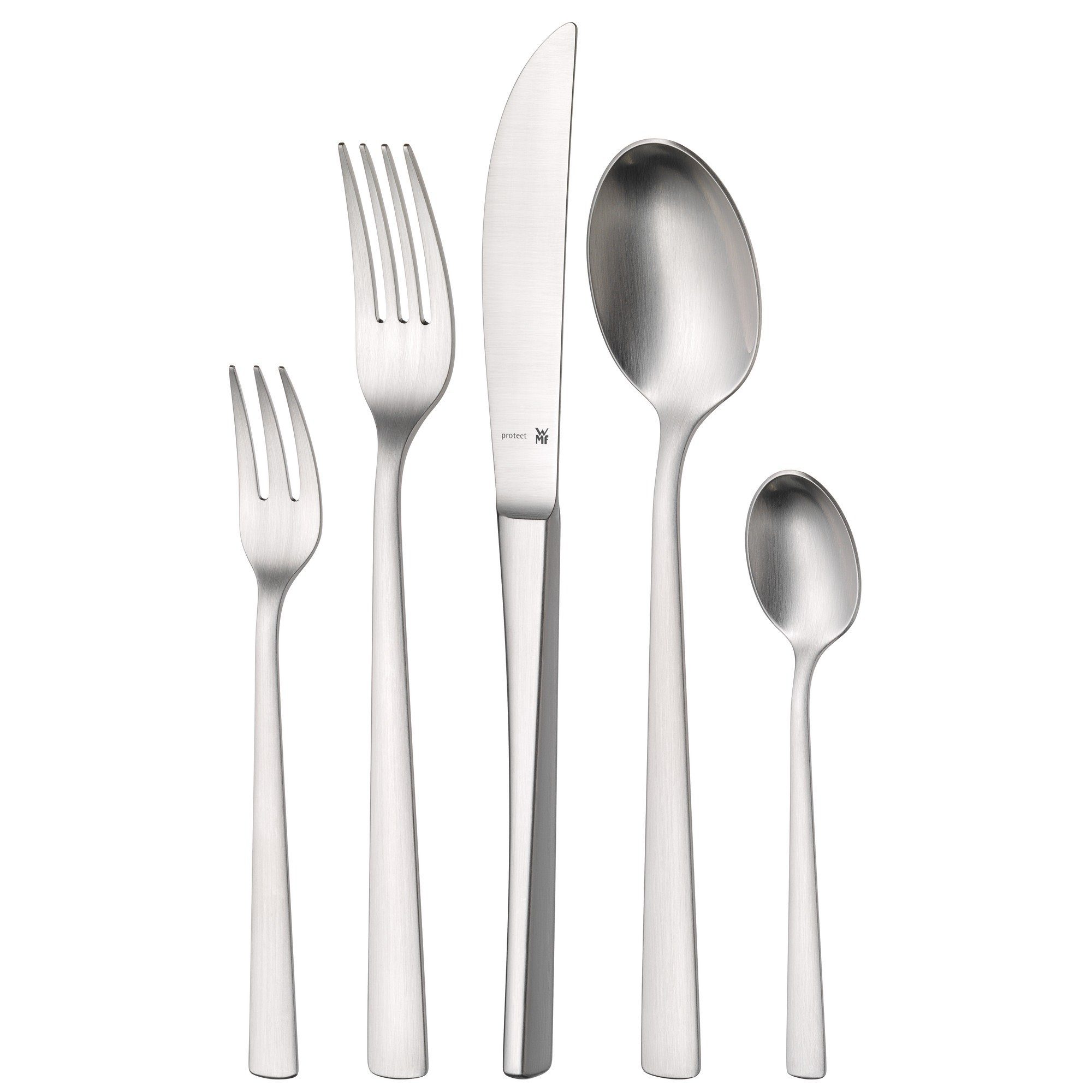 WMF Besteck-Set Corvo Besteck-Set, 66-teilig, Cromargan protect® (66-tlg), 12 Personen, Cromargan protect, Corvo
