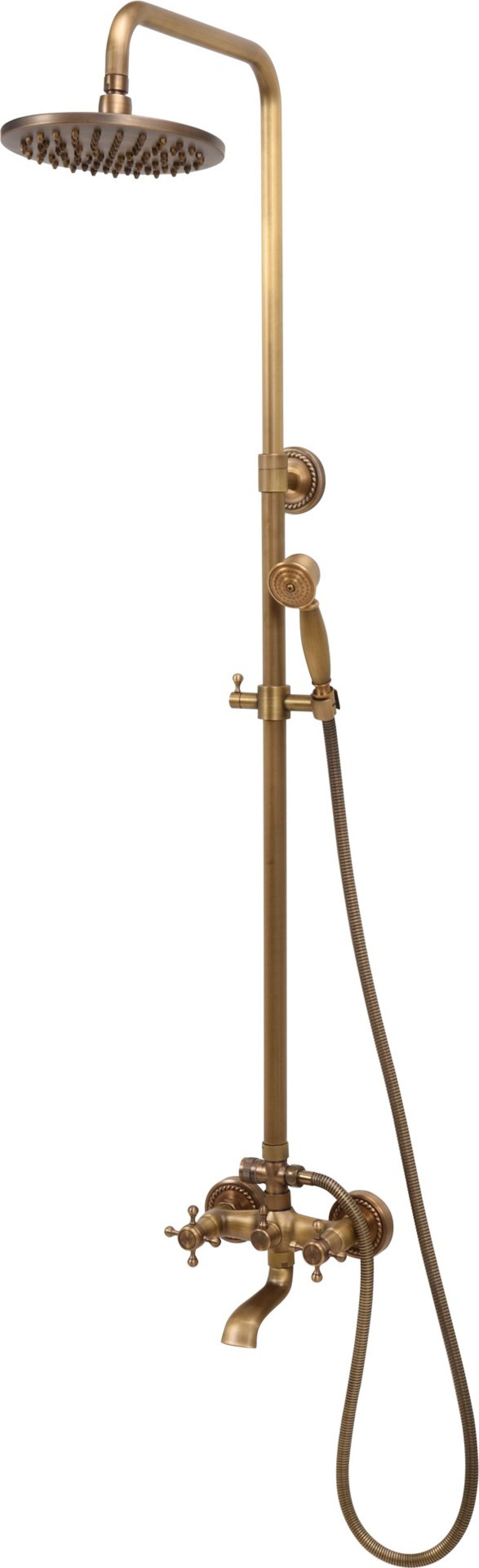 TRIZERATOP Duschsäule Duschsäule, Duschpaneel RETRO BRONZE, Duschsystem, Retro, Retro