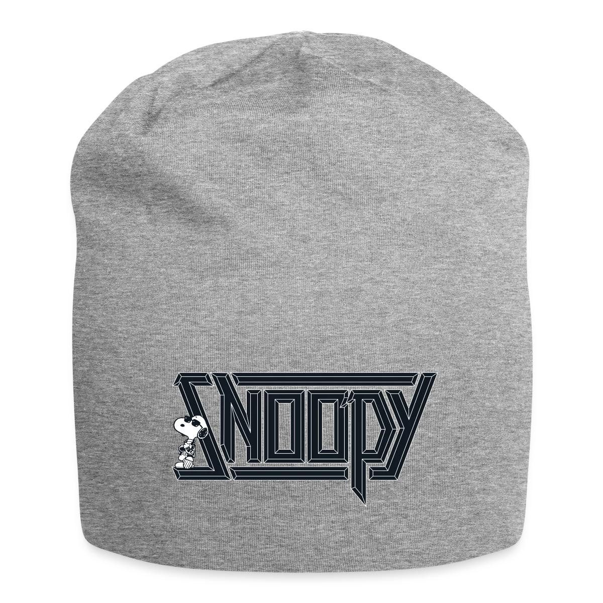 Spreadshirt Beanie Peanuts Snoopy Cool Logo Musik Metal Jersey-Beanie (1-St)