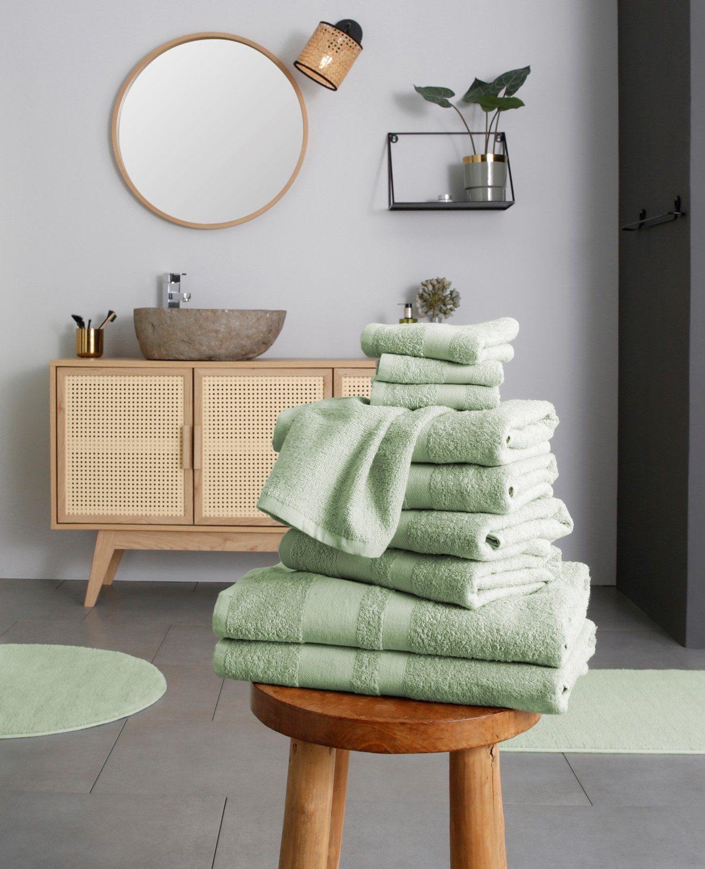 OTTO home Handtuch Set Vanessa, 10-tlg Handtuch-Set, weich, in Standard- und Premium-Qualität, Walkfrottee (Set, 10-St), 100% Baumwolle, Duschtücher, Handtücher, Gästetücher, mit Bordüre