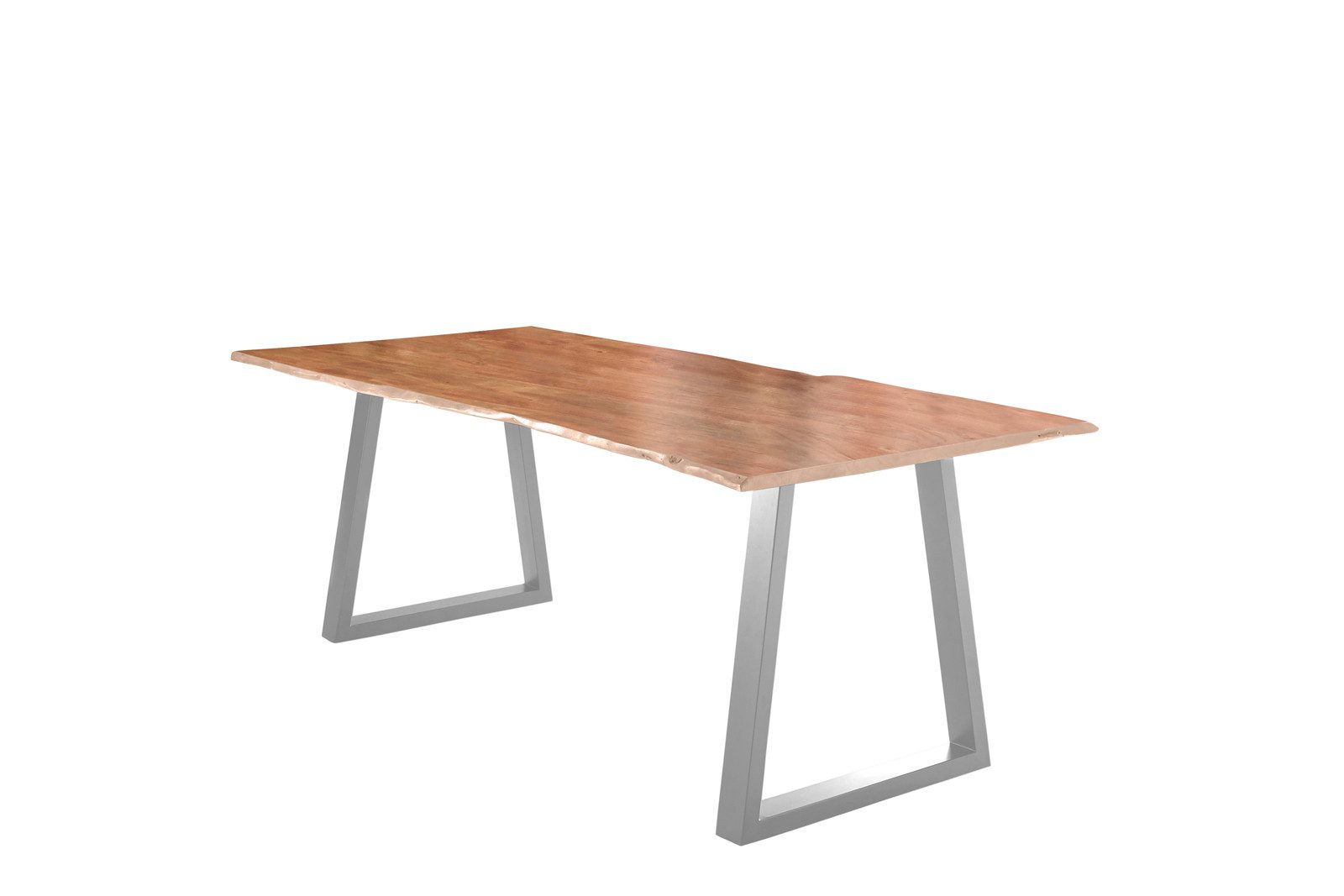 SAM® Baumkantentisch Manel, natürliche Baumkante, naturfarben, Massivholz Akazie, Tischstärke 26mm