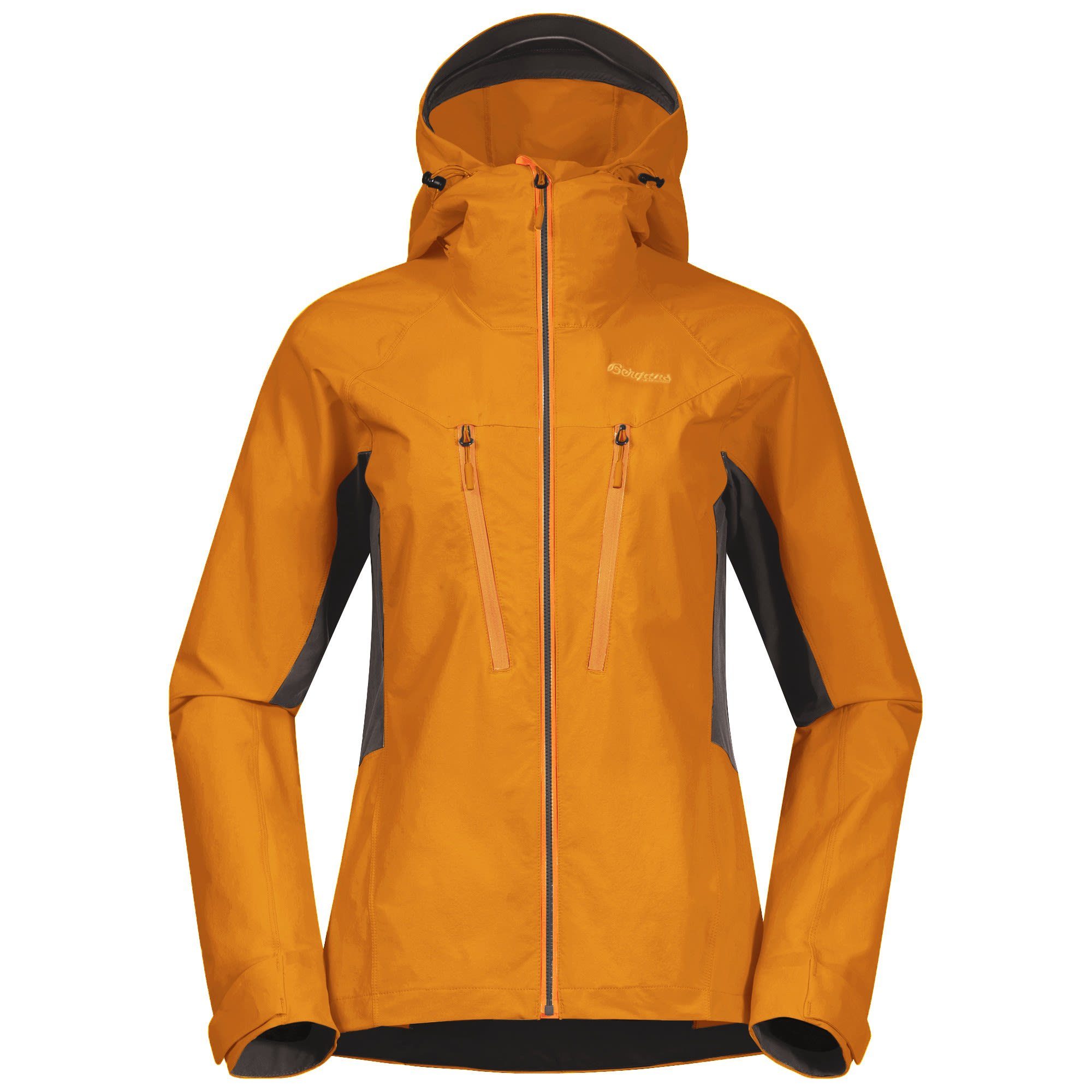 Damen Cecilie Cloudberry Anorak Dark Softshell Bergans Yellow Solid - Jacket Bergans Mountain Grey