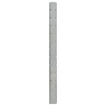 vidaXL Zaunpfosten Pfosten für Gabionenzaun Silbern 260 cm Verzinkter Stahl