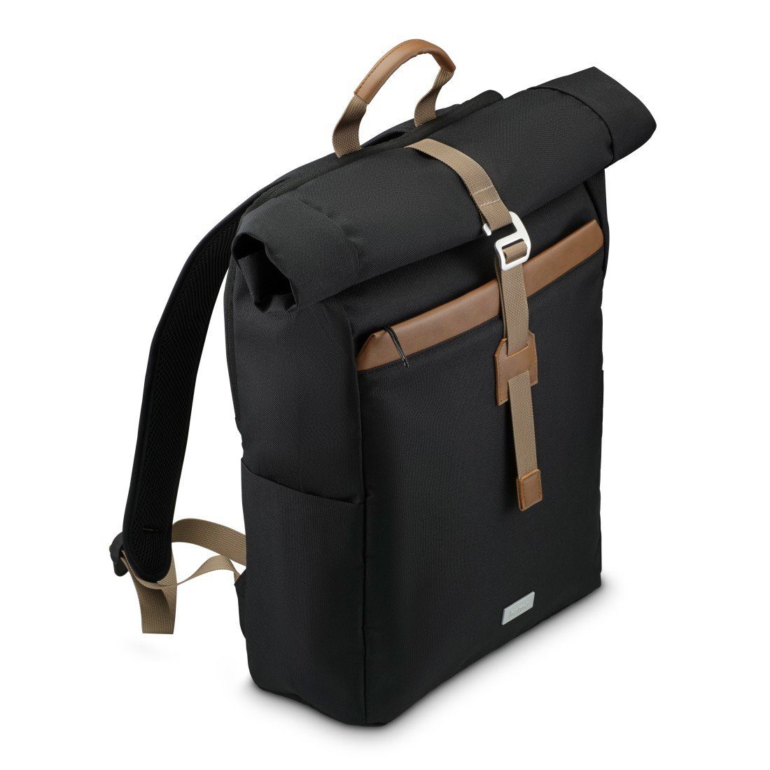 Hama Notebook-Rucksack Laptop Rucksack mit 16,2 Zoll Laptopfach und 12,9 Zoll Tabletfach, Rolltop, nachhaltige Materialien, bis 41 cm (16.2)