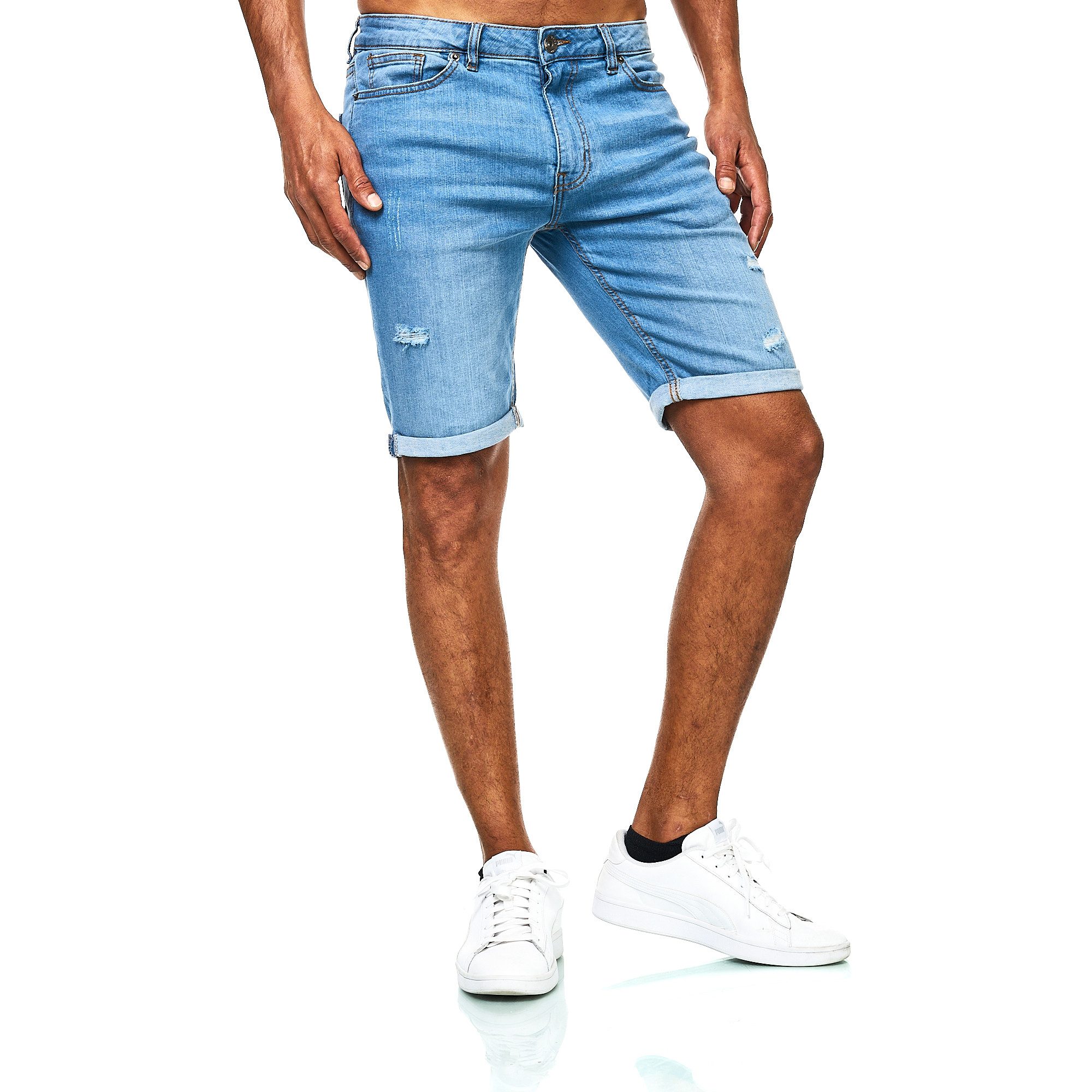 JEEL Jeansshorts Herren - kurze Hosen Männer - Jeans Shorts - Slim-Fit 5-Po günstig online kaufen