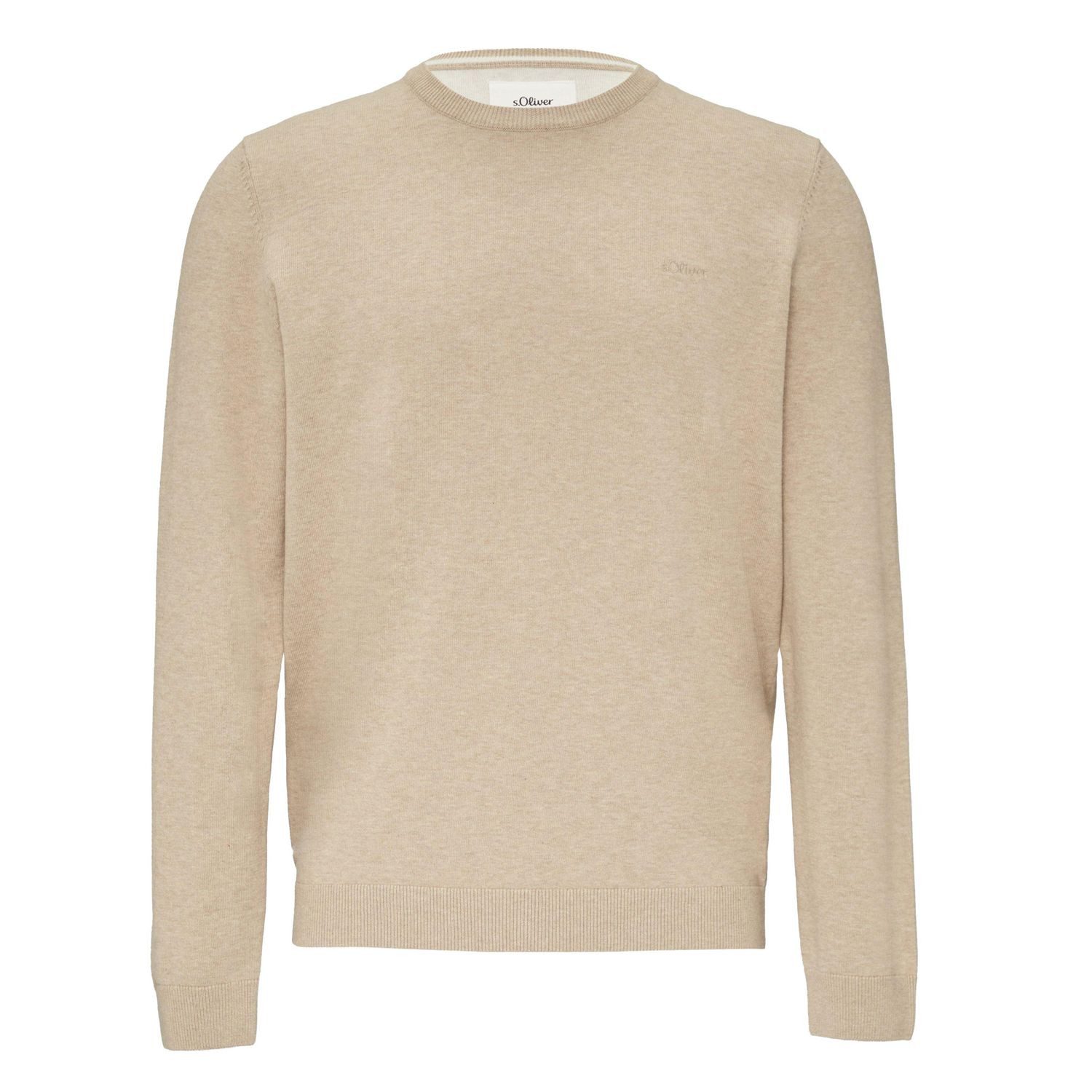 s.Oliver Rundhalspullover Pullover (1-tlg) Rundhals-Ausschnitt, langarm, Lo günstig online kaufen