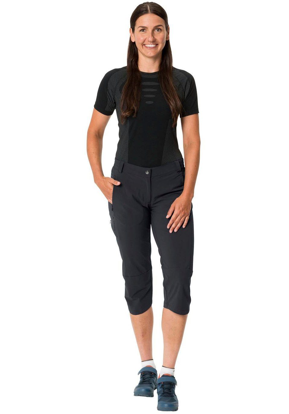 VAUDE Radhose YARAS 3/4 sportlicher Stil, für Radsport, aus Polyamid, Elasthan und Polyester