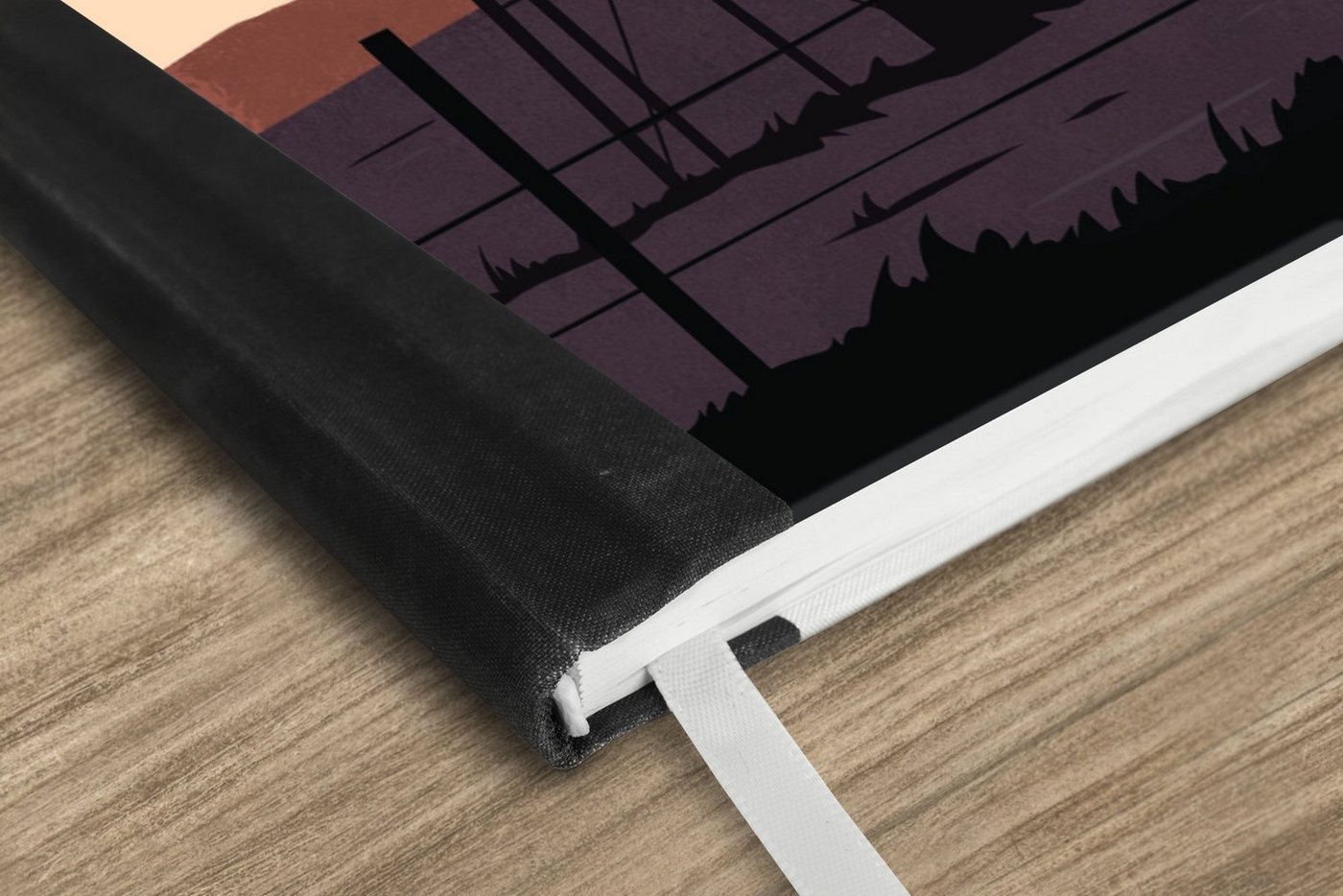 Thumbnail - MuchoWow Notizbuch Windmühle - Texas - USA - Illustration, Notebook, Notizblock a5, Tagebuch, Journal Liniert
