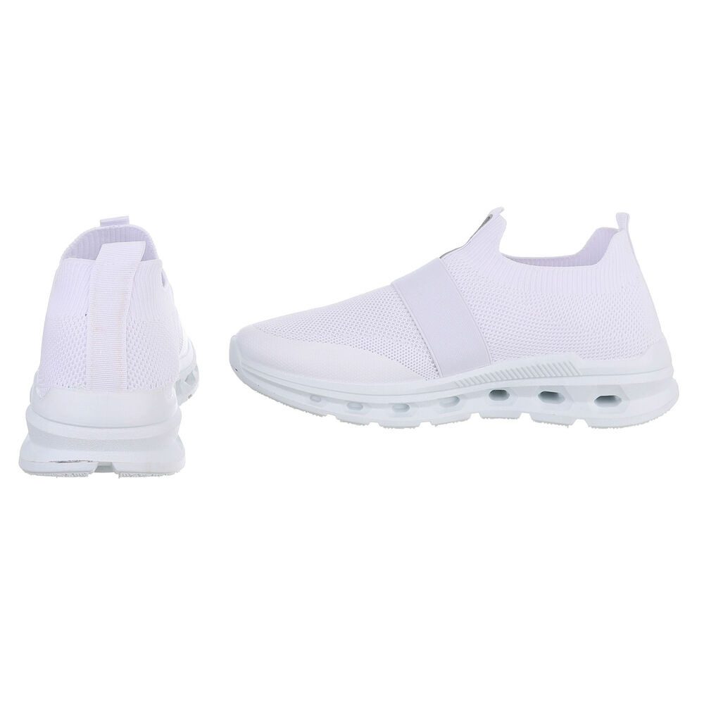 Coolwalk Herren Slip-On Sneaker Knit mit Profilsohle Slipper (91563615) Flach Sneakers in Weiß – Bild 5 von 5
