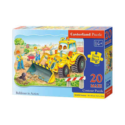 Castorland Puzzle »Puzzle 20 Teile Kontur Maxi - Bagger«, Puzzleteile