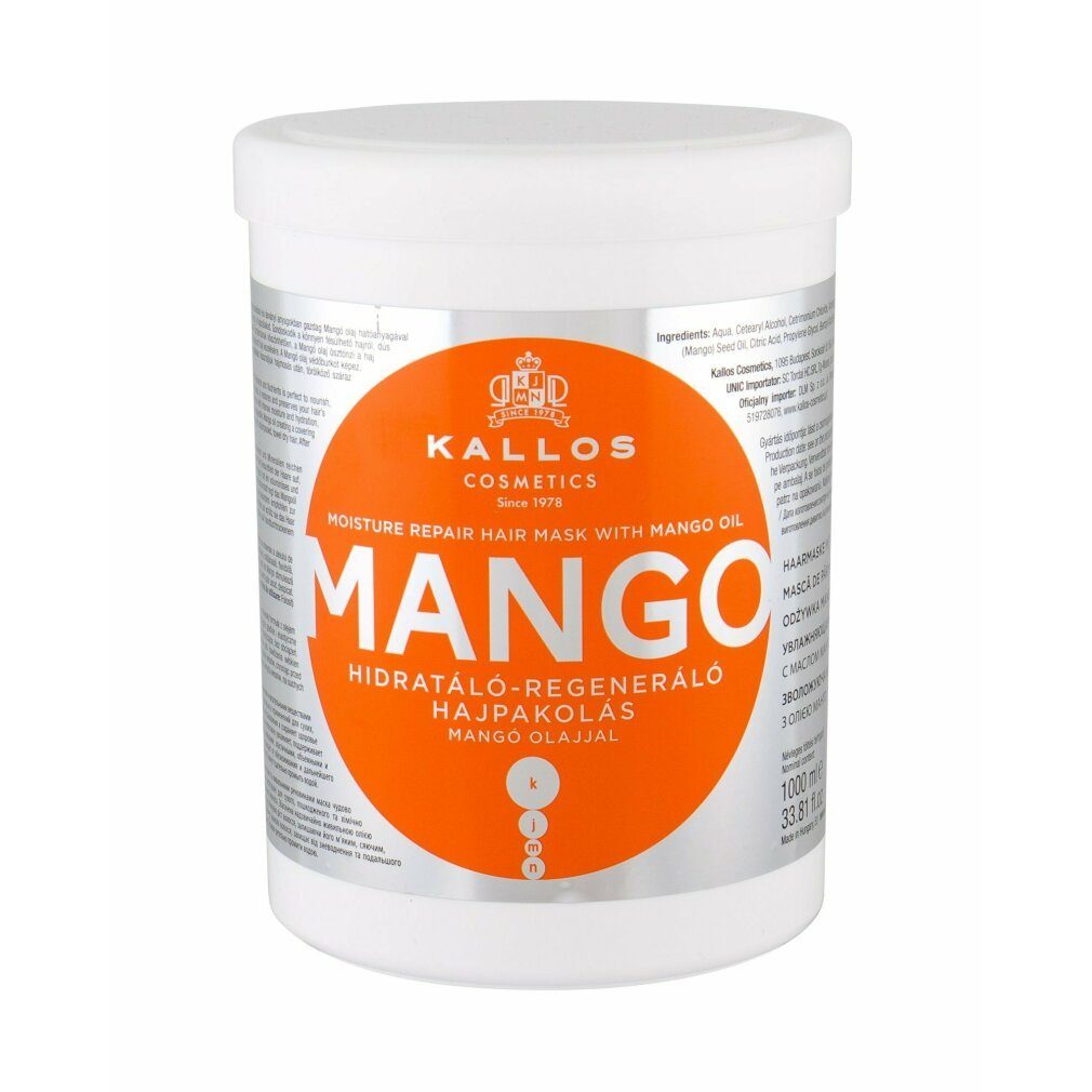 Kallos Cosmetics Haarkur Kallos Mango-Haar-Maske 1000ml