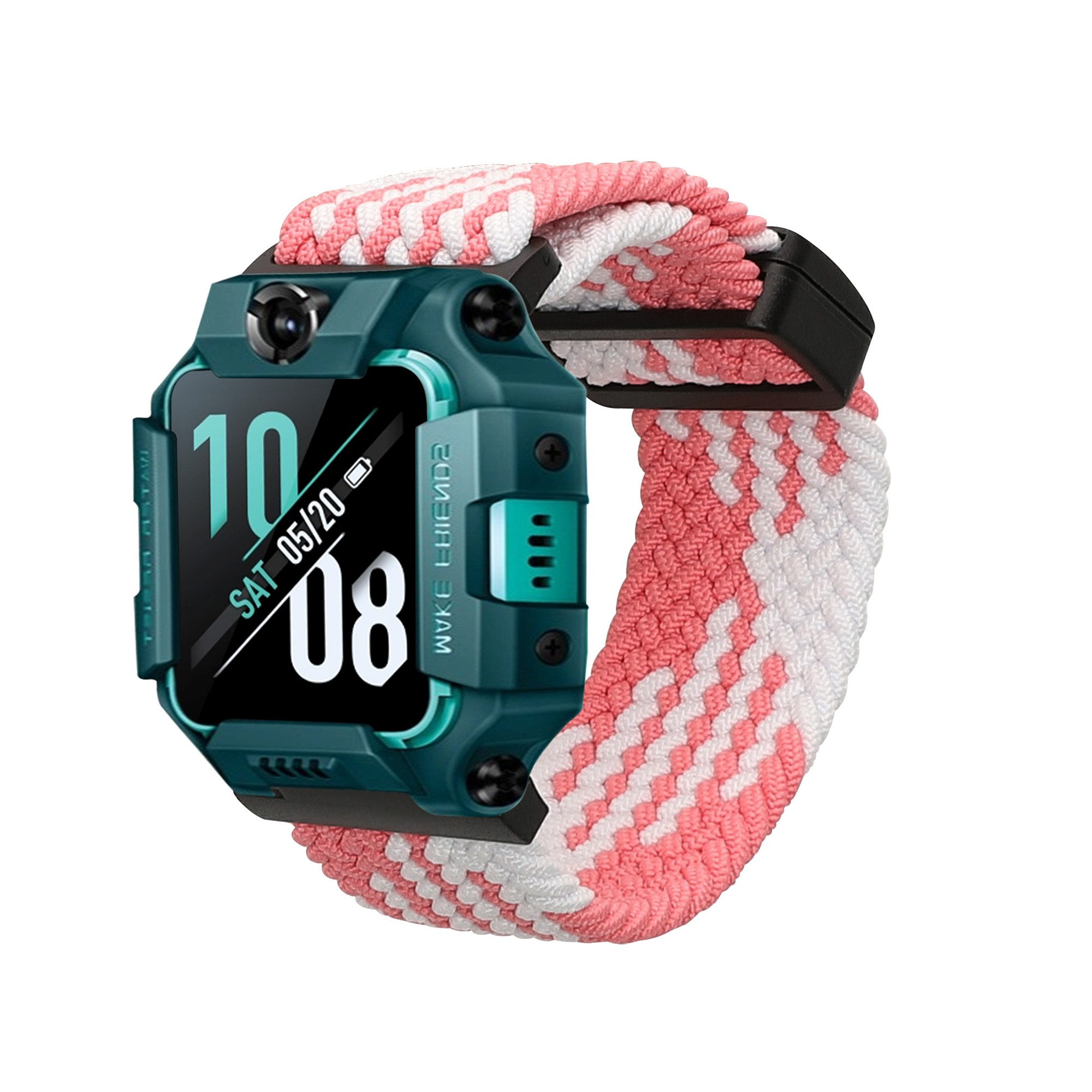 kwmobile Ersatzarmband für imoo Watch Phone Z1 / Z7 / Z6 Armband Smartwatch, 1-tlg., Nylonarmband mit Magnetverschluss - Rosa