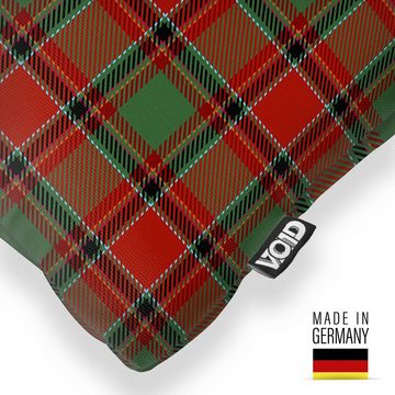 Kissenbezug, VOID (1 Stück), Vintage Plaid Karo Rot Grün holzfäller schottisch mustern schecke tex