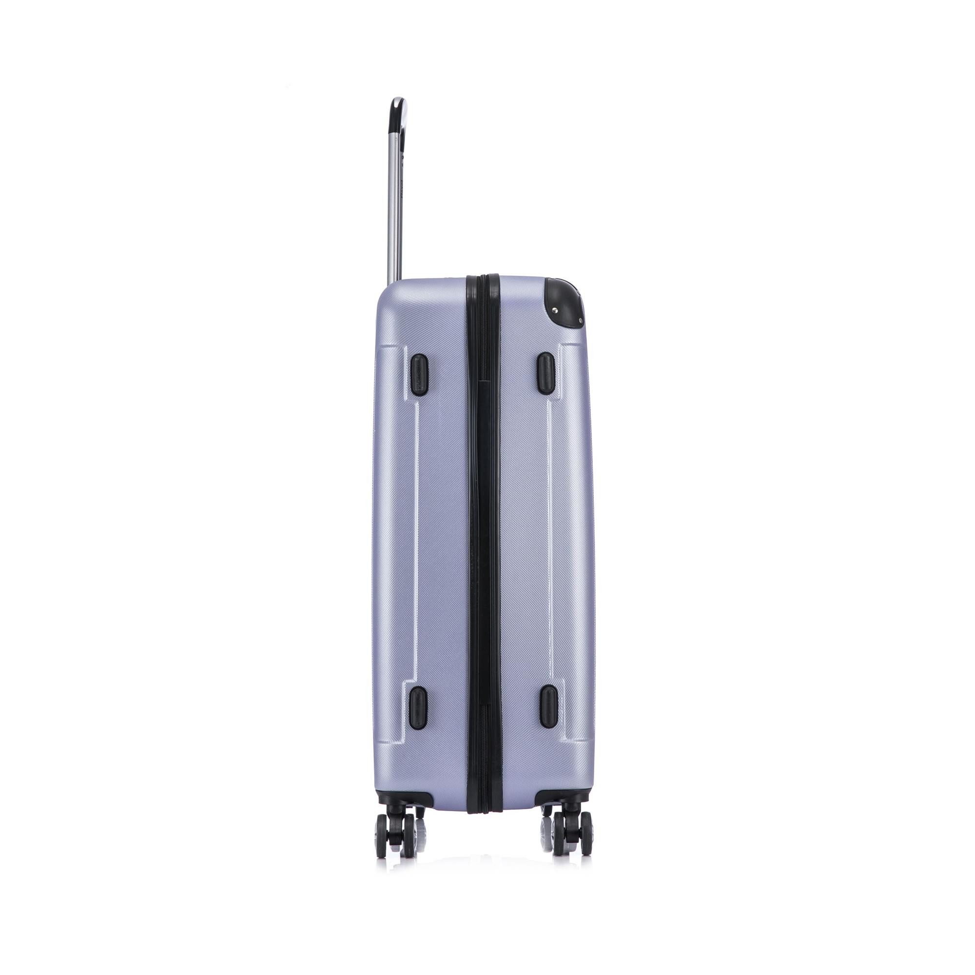 Flexot Hartschalen-Trolley F-2045 Kofferset, 360° Rollen, robuster Reisekoffer, Bordcase, 4 Rollen, Robuster und moderner Koffer mit vier 360° Rollen und Zahlen – Bild 5 von 5