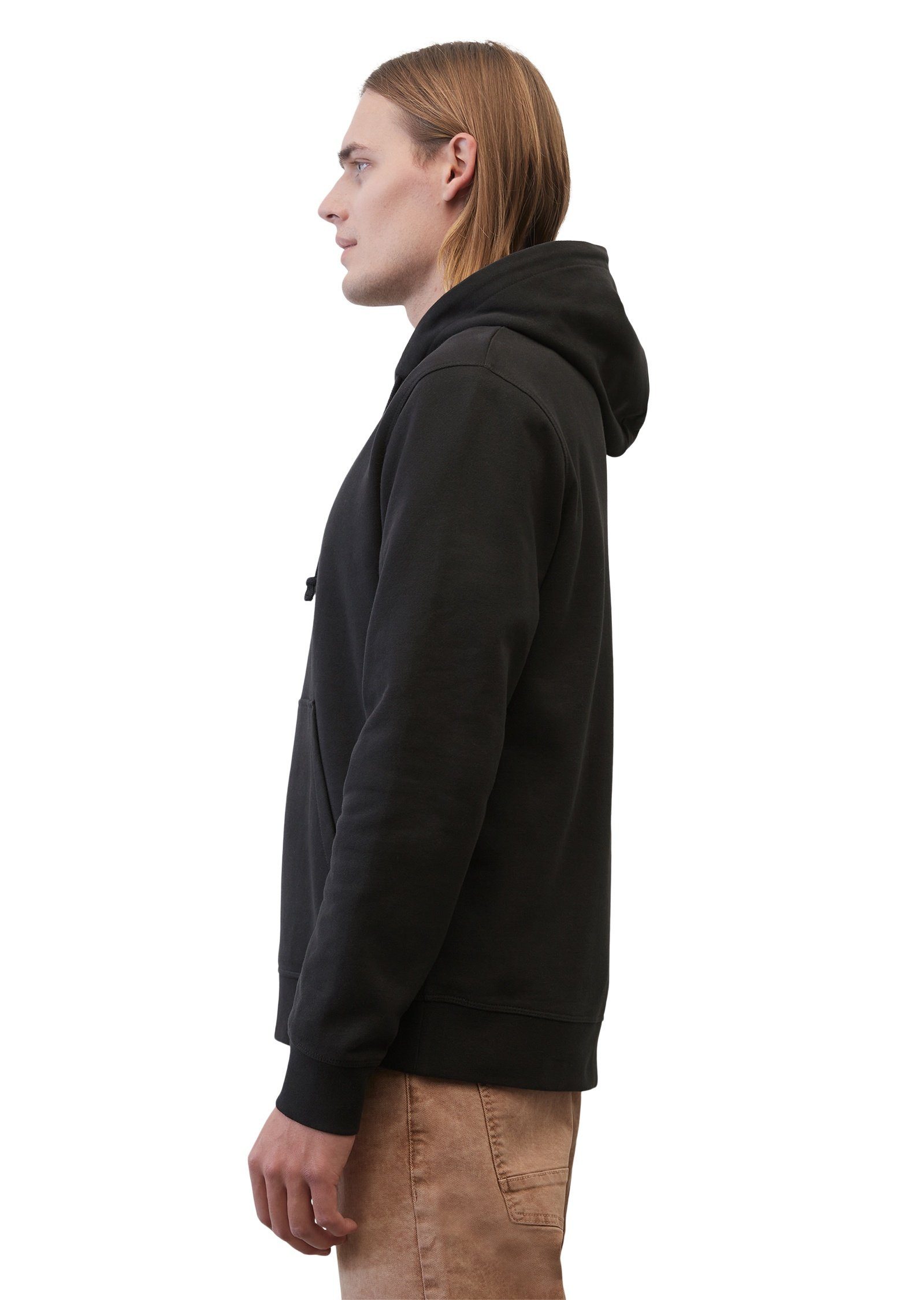 Sweatshirt Marc reiner schwarz O'Polo aus Bio-Baumwolle