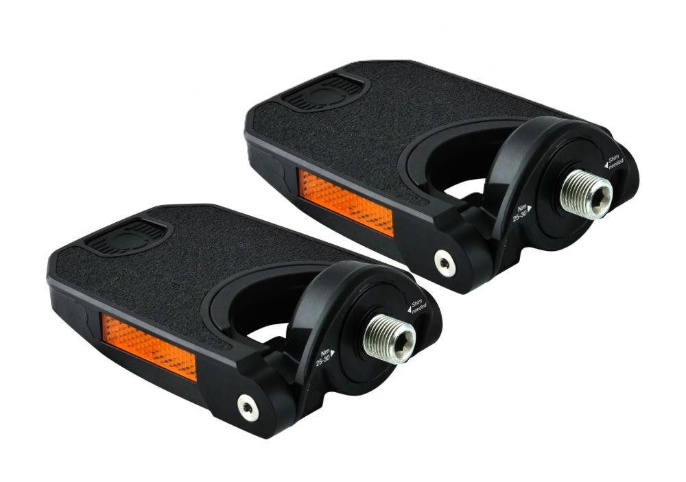 by.schulz Plattformpedale by.schulz Falt Pedal Z.1 Aluminium bis 150 kg Schwarz - Klappbar & rob