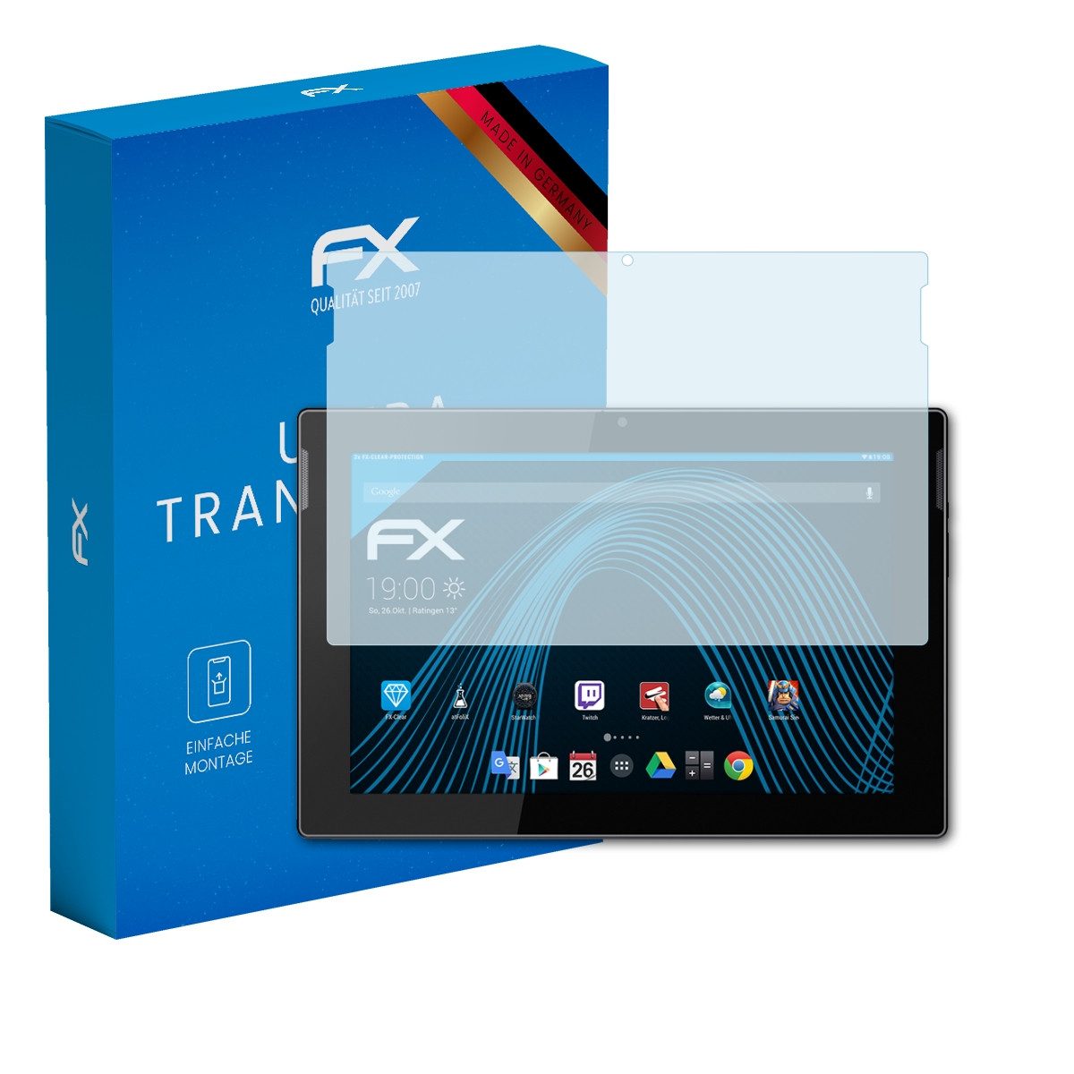 Schutzfolie Displayschutz für Medion LIFETAB S10366 MD99781
