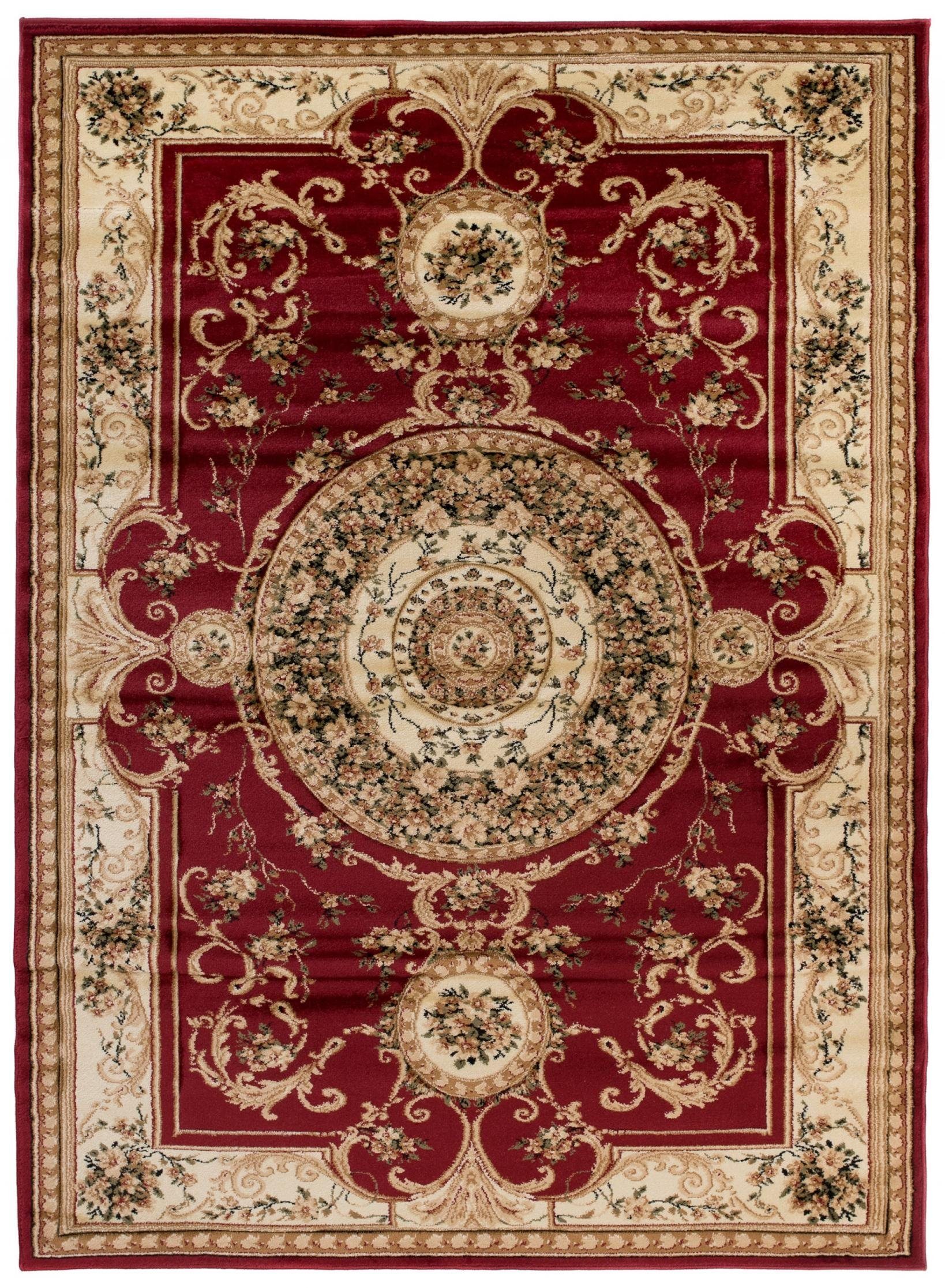 Mazovia Orientteppich Oriente Teppich - Traditioneller Teppich Orient Rot Beige, 60 x 100 cm, Geeignet für Fußbodenheizung, Pflegeleicht, Wohnzimmerteppich