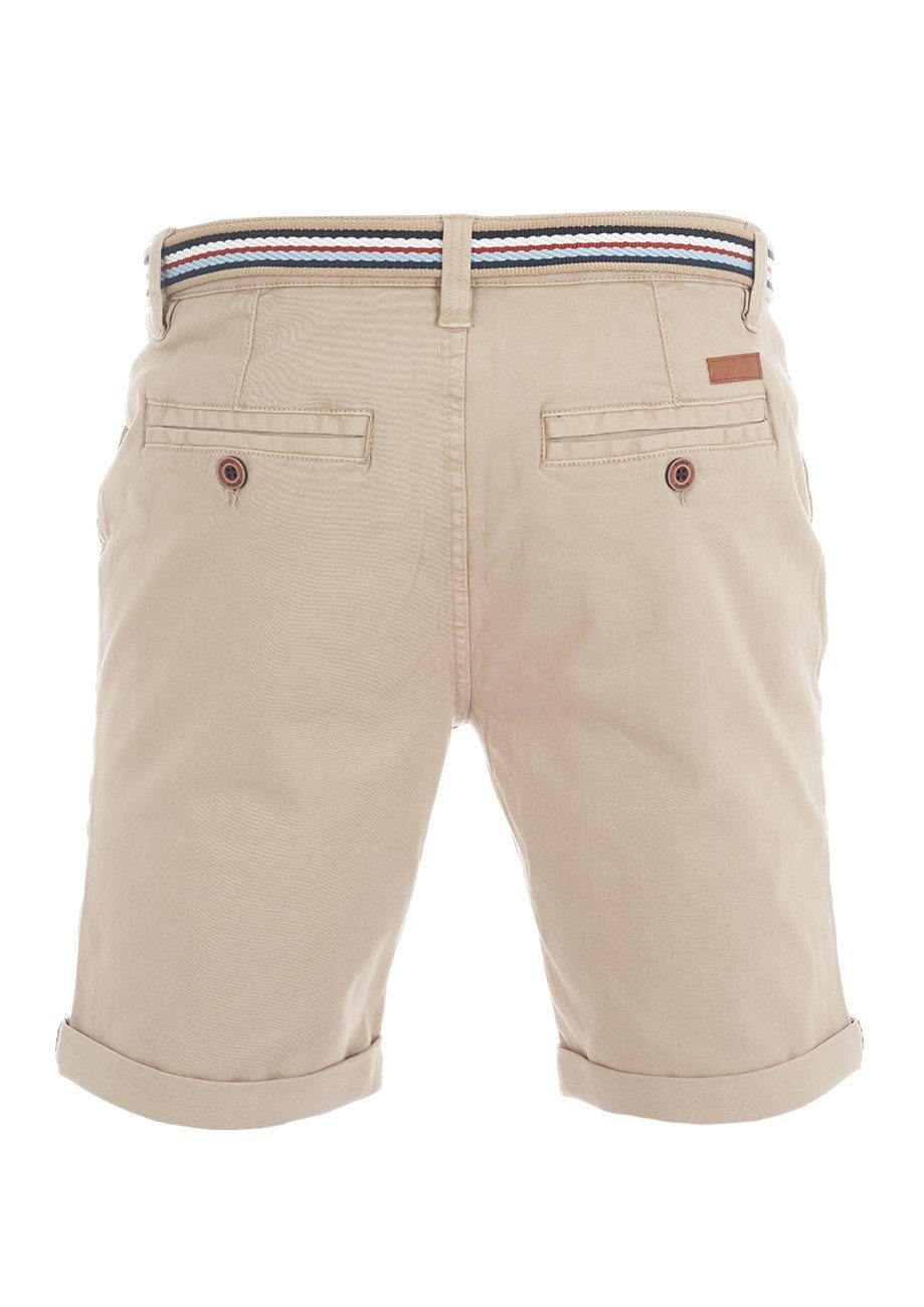 riverso Chinoshorts Herren Shorts RIVKlaas Regular Fit Bermudashorts mit Gürtel