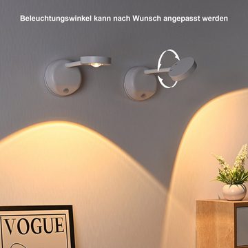 REDOM LED Wandleuchte LED Nachttischlampe Wandlampe Nachtlicht Licht Innen Kabellos mit Akku, 2200mAH 3 Beleuchtungsmodi, LED fest integriert, Farbwechsler, für Wohnzimmer Schlafzimmer Treppenhaus Flur Treppen Schrank usw