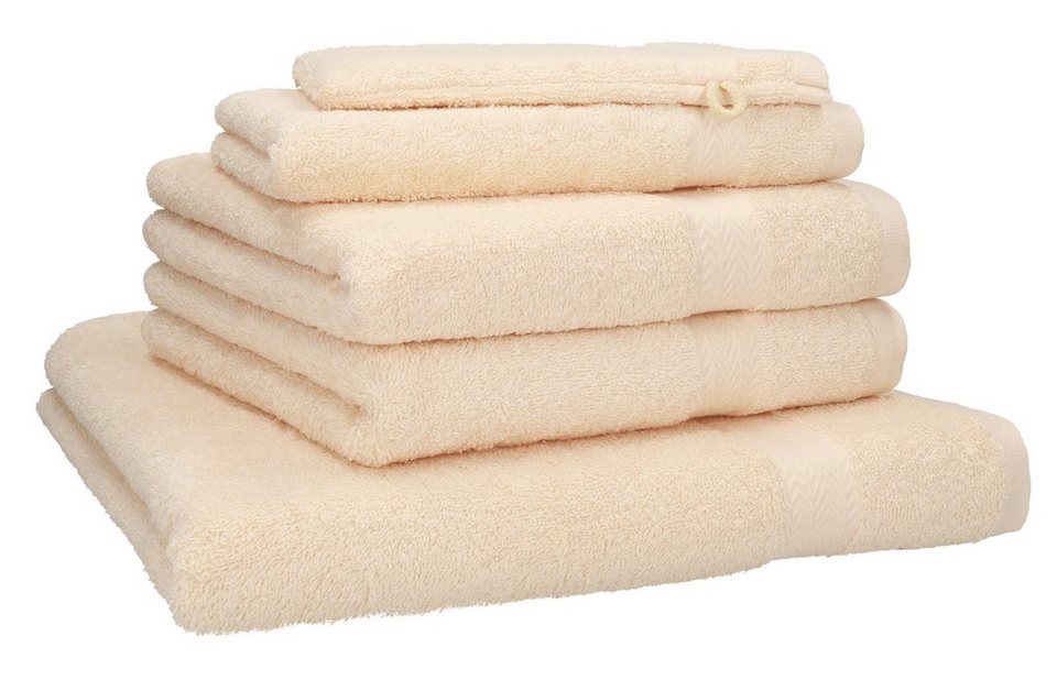 Betz Handtuch Set 5-TLG. Premium 1 Duschtuch 2 Handtücher 1 Gästetuch 1  Waschhandschuh, 100% Baumwolle