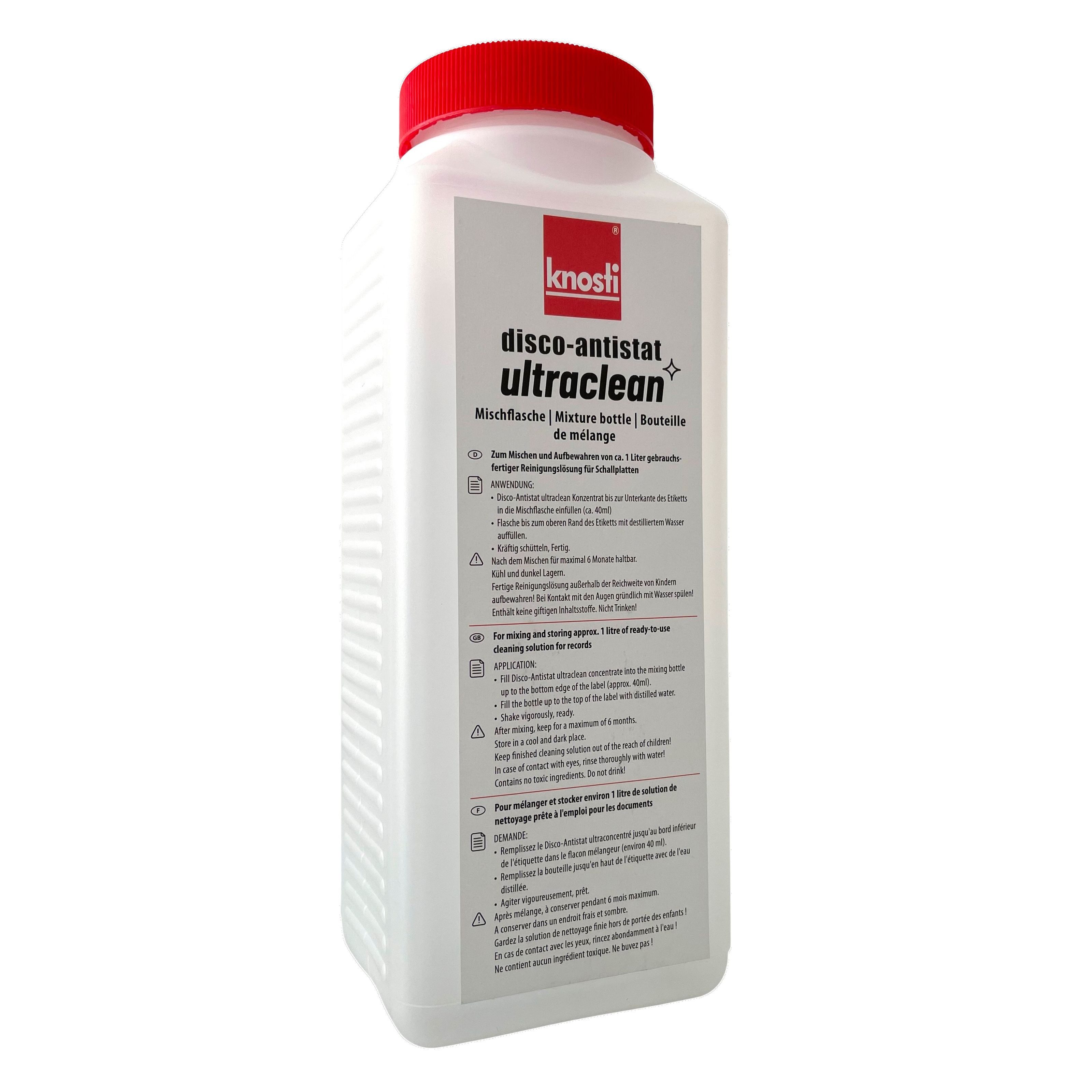 Knosti Plattenspieler (Mischflasche für Disco-Antistat - Plattenspieler Zubehör)