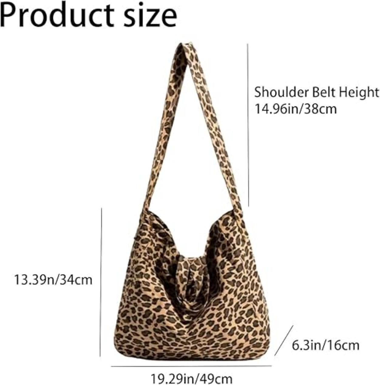 Coonoor Schultertasche Hobo-Tasche mit Leopardenmuster, große günstig online kaufen