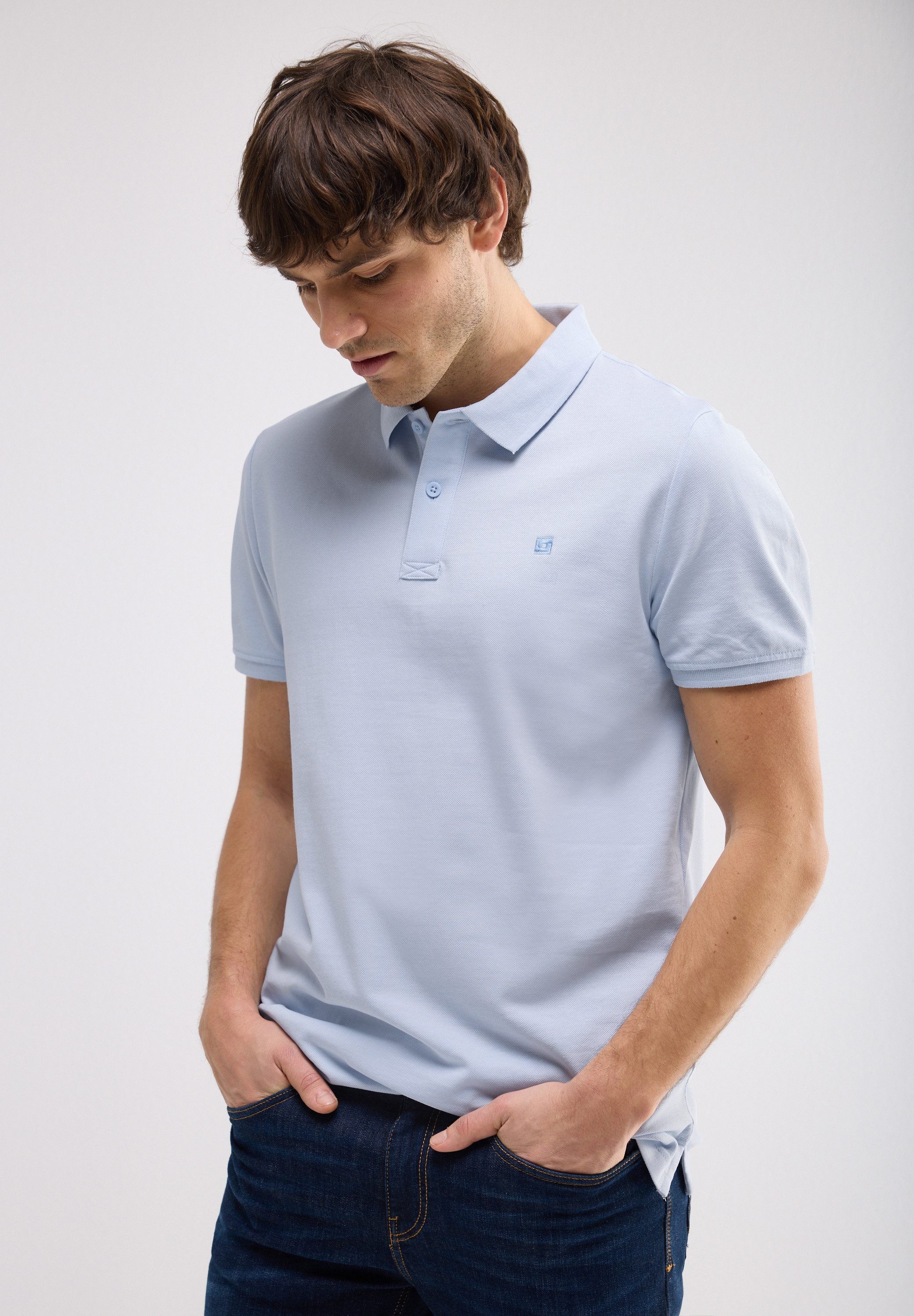 STREET ONE MEN Poloshirt aus reiner günstig online kaufen