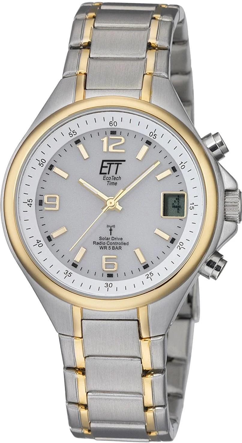 ETT Eco Tech Time Quarzuhr Solar Drive Funk Basic Herrenfunkuhr