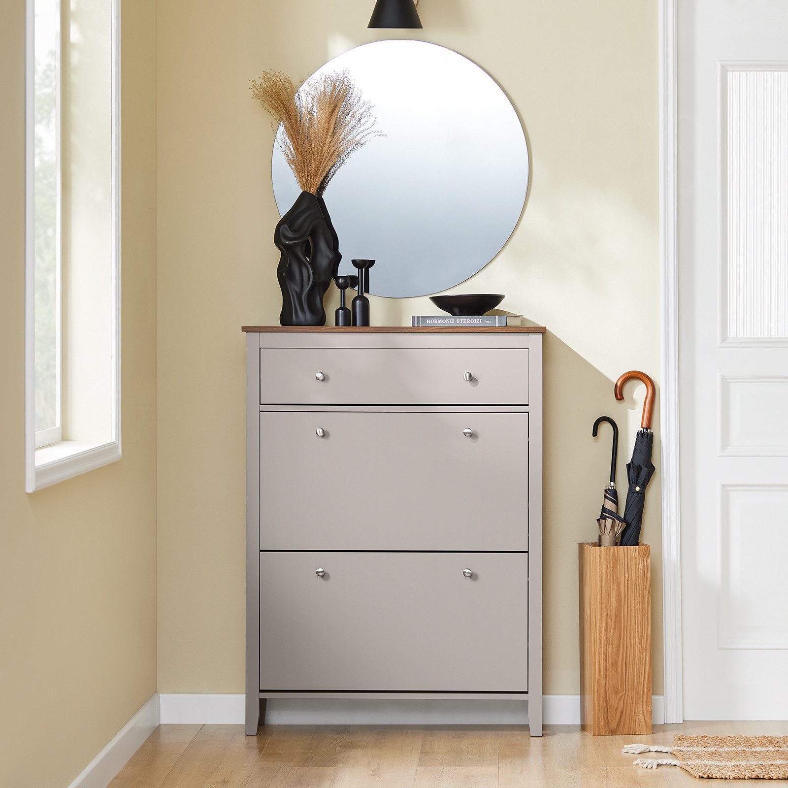 SoBuy Schuhschrank FSR89, Schuhkipper schmal, Kommode für 12-14 Paar Schuhe günstig online kaufen