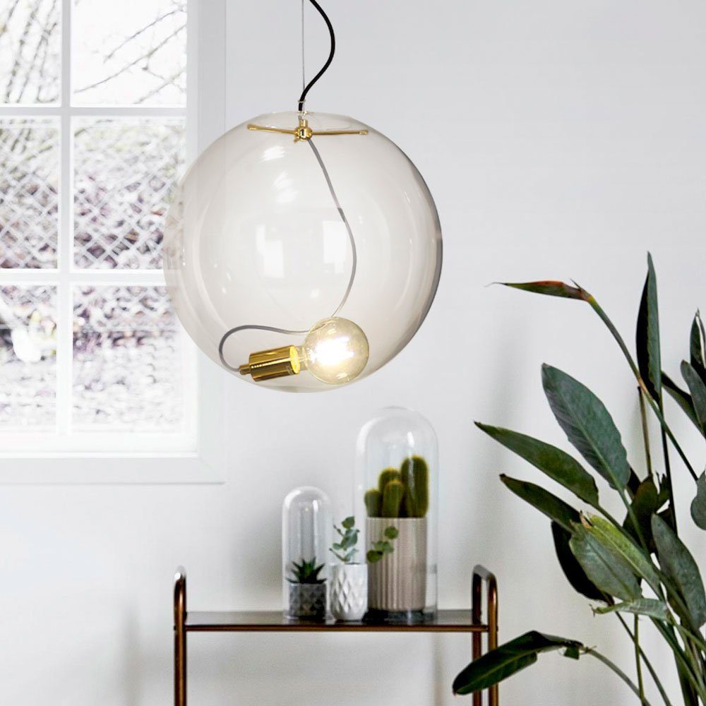 S Luce Pendelleuchte Sphere 40 Hl Glaskugel Goldfarben Online Kaufen Otto
